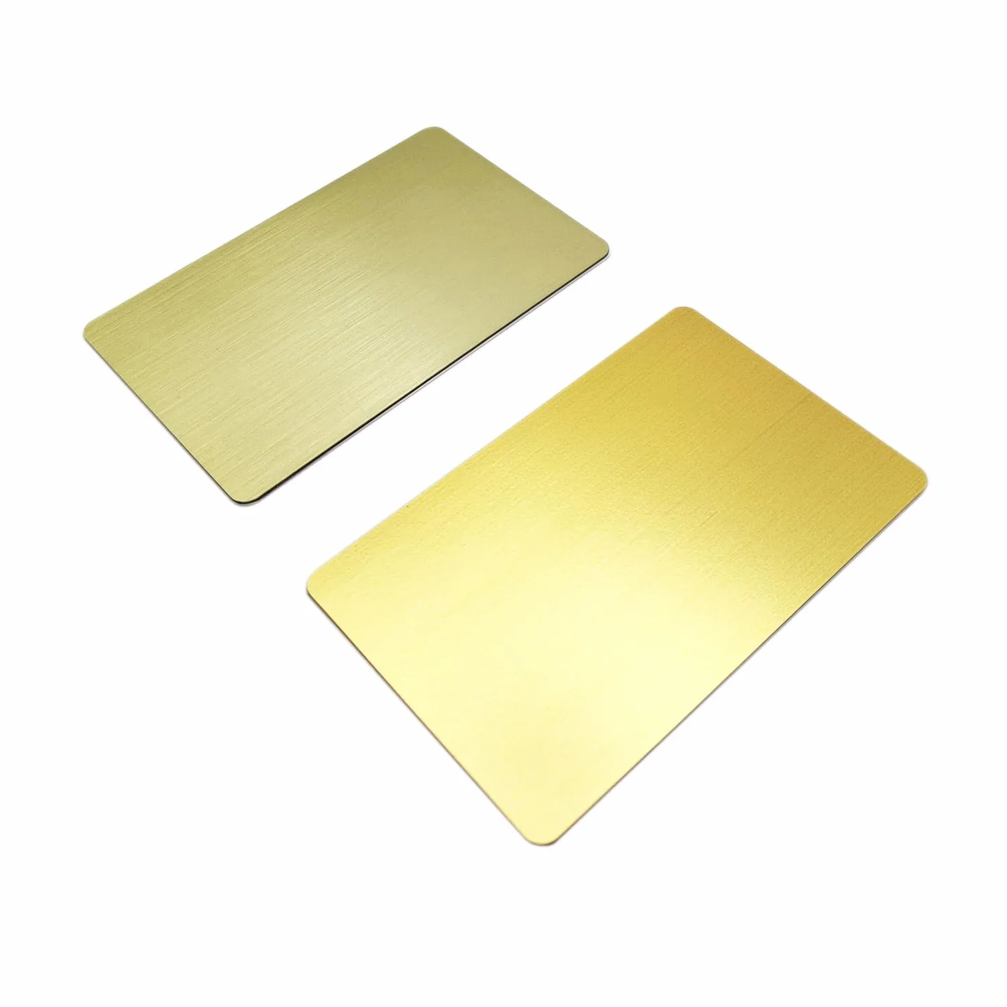 5-pak 13,56 MHz NFC puste metalowe wizytówki z PCW z 215 chipem i 504-bajtową pamięcią, laserowe dostosowywanie po stronie metalowej (szczotkowane srebro)