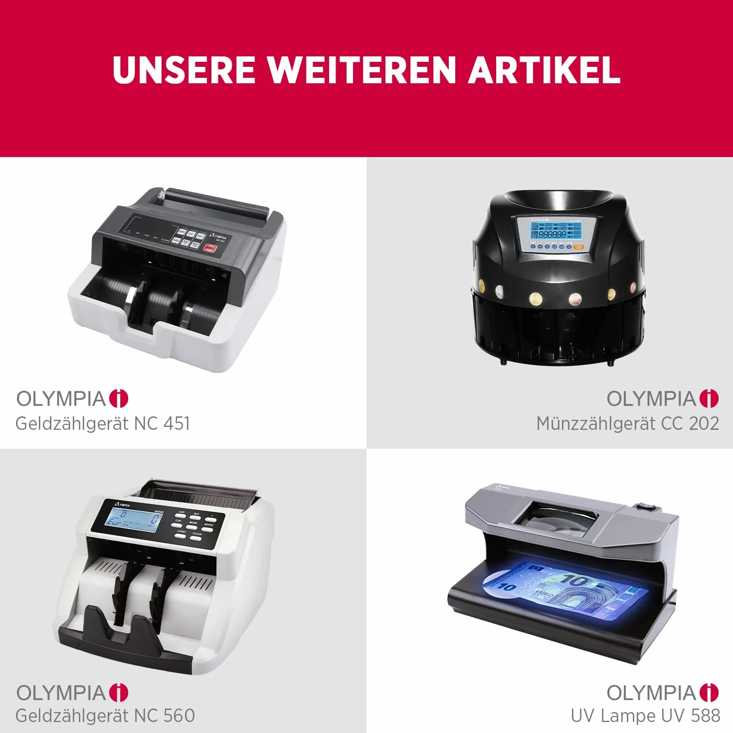 Olympia UV 587 tester banknotów – USB tester/lampa z UV LED do sprawdzania banknotów, fałszywych pieniędzy, kart kredytowych i dowodów osobistych