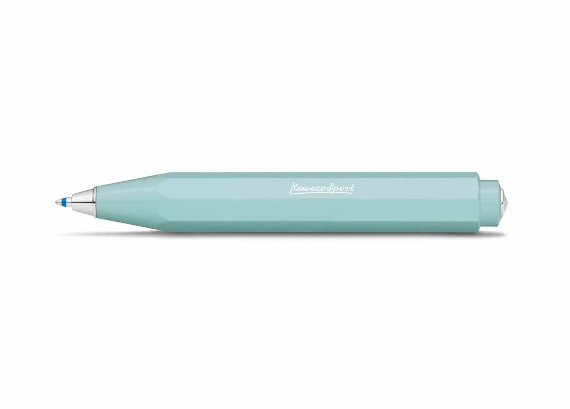 Kaweco Skyline Sport Mint Business długopis z wysokiej jakości tworzywa sztucznego o ośmiokątnym wzornictwie, 12 g, lekki długopis kieszonkowy z niezawodnym mechanizmem krzywizny serca