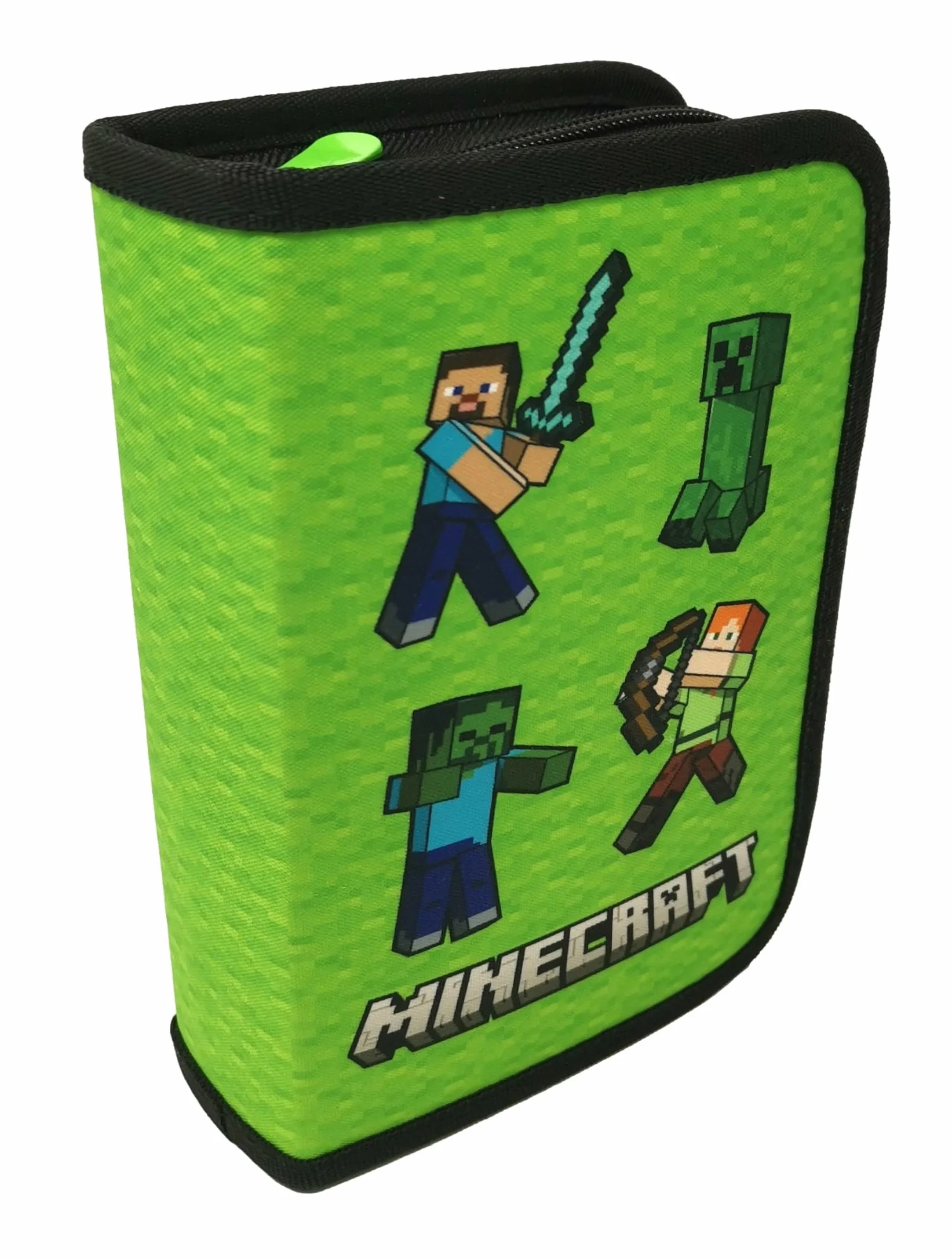 Minecraft Piórnik dla dzieci - piórnik wypełniony artykułami piśmienniczymi (Steve Alex)