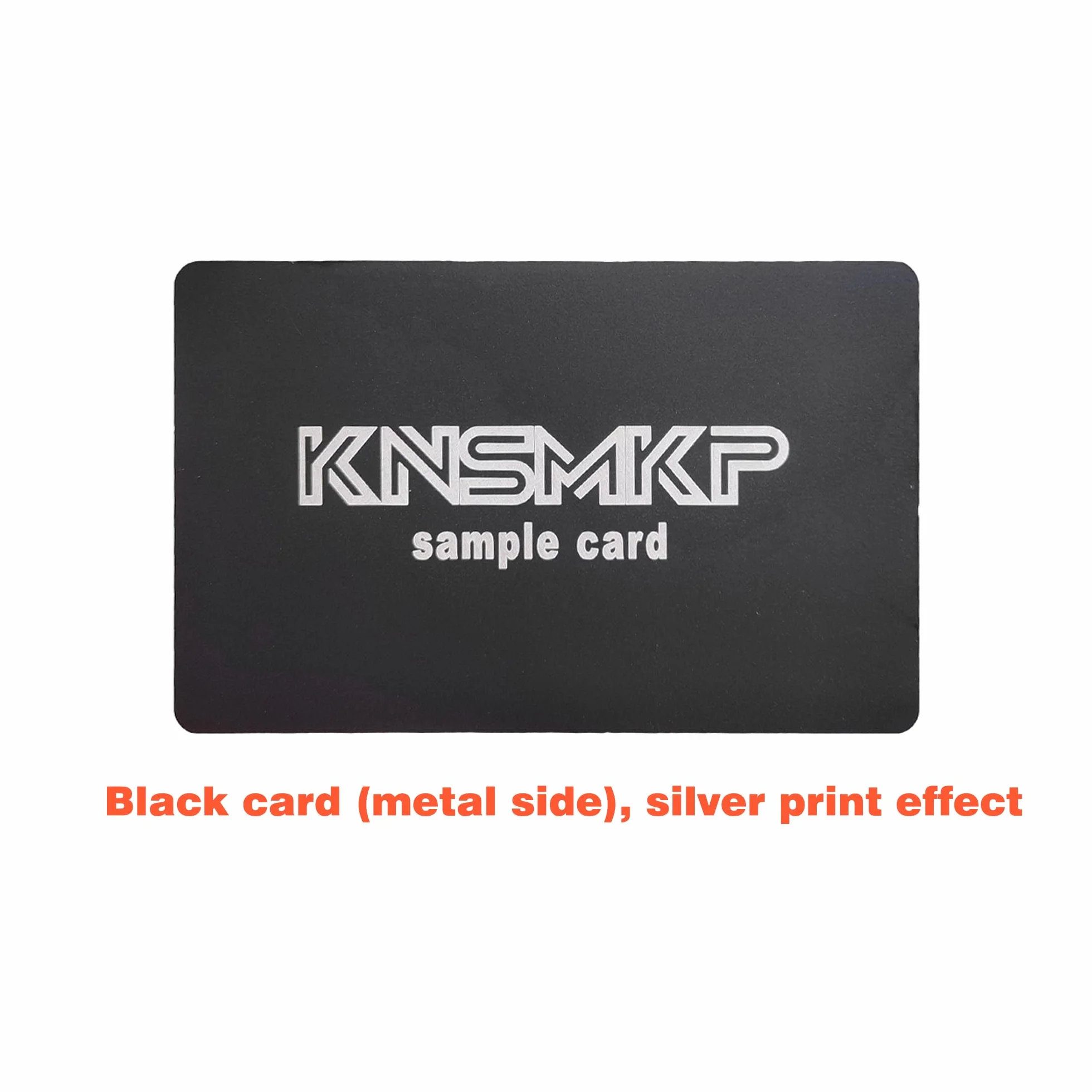 5-pak 13,56 MHz NFC puste metalowe wizytówki z PCW z 215 chipem i 504-bajtową pamięcią, laserowe dostosowywanie po stronie metalowej (czarne)