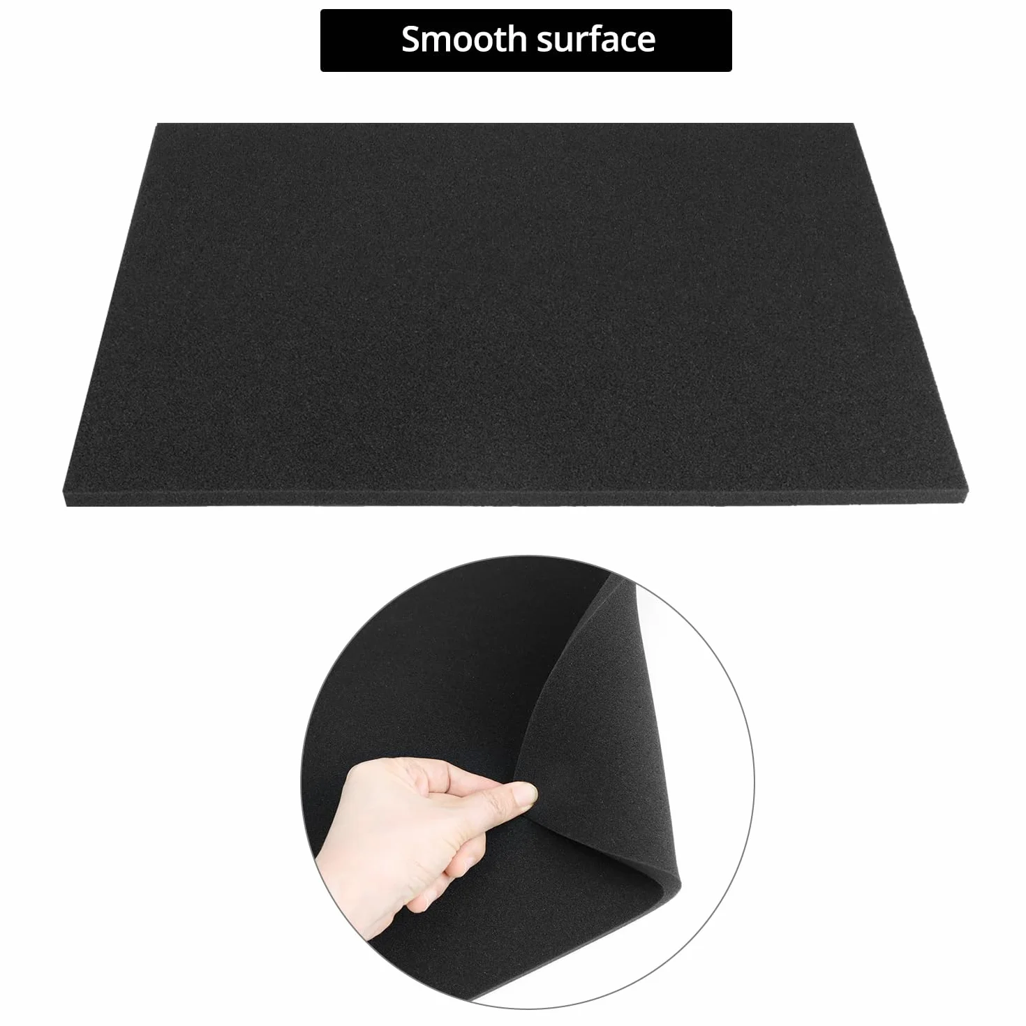 QWORK® pianka kostkowa z pianki siatkowej, 4 sztuki, 400 x 300 x 25 mm 400 x 300 x 10 mm, może być używana do ochrony narzędzi, aparatów, kosmetyków i rzemiosła