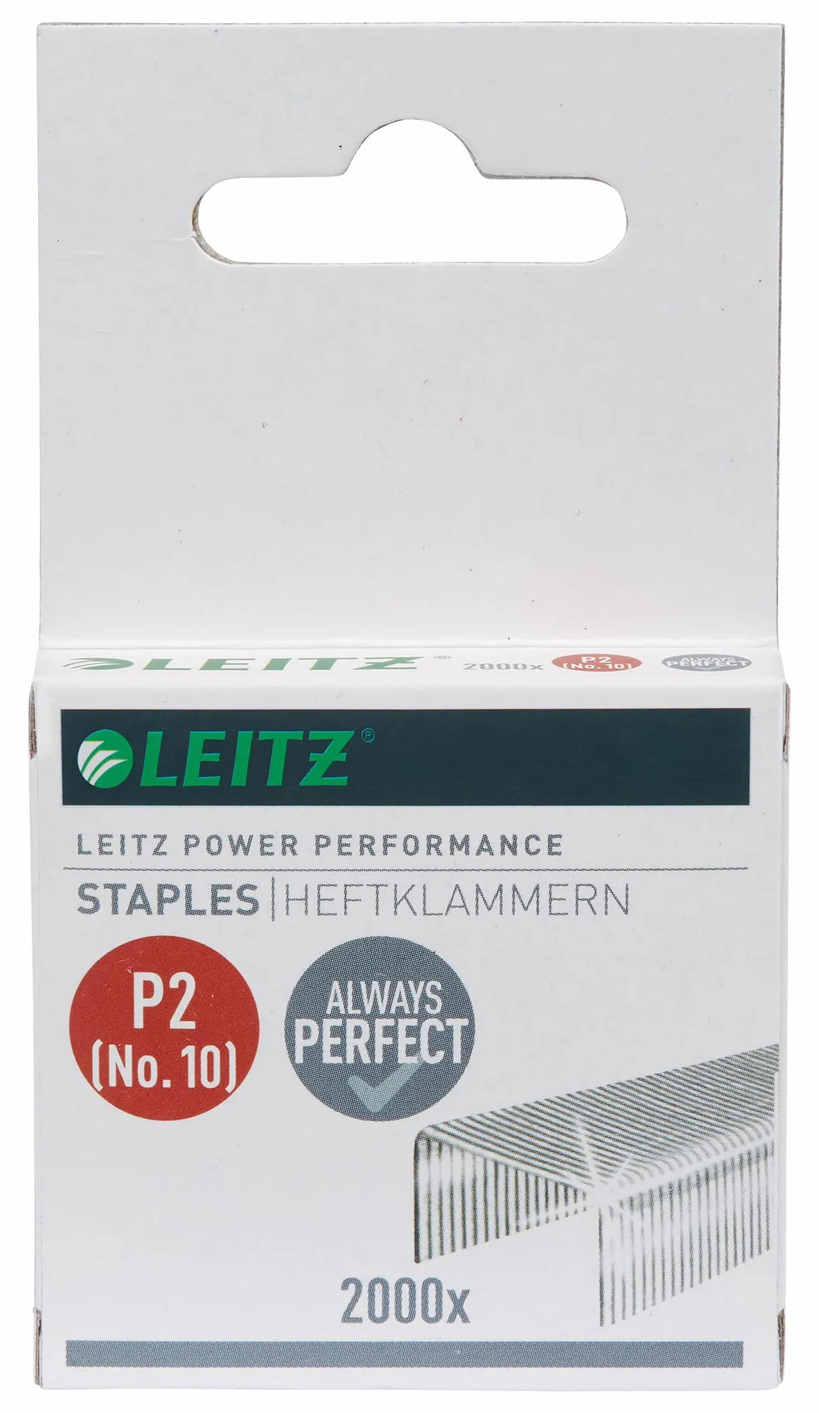 Leitz 55771000 zszywki P2, nr 10, 6 x 2000 sztuk