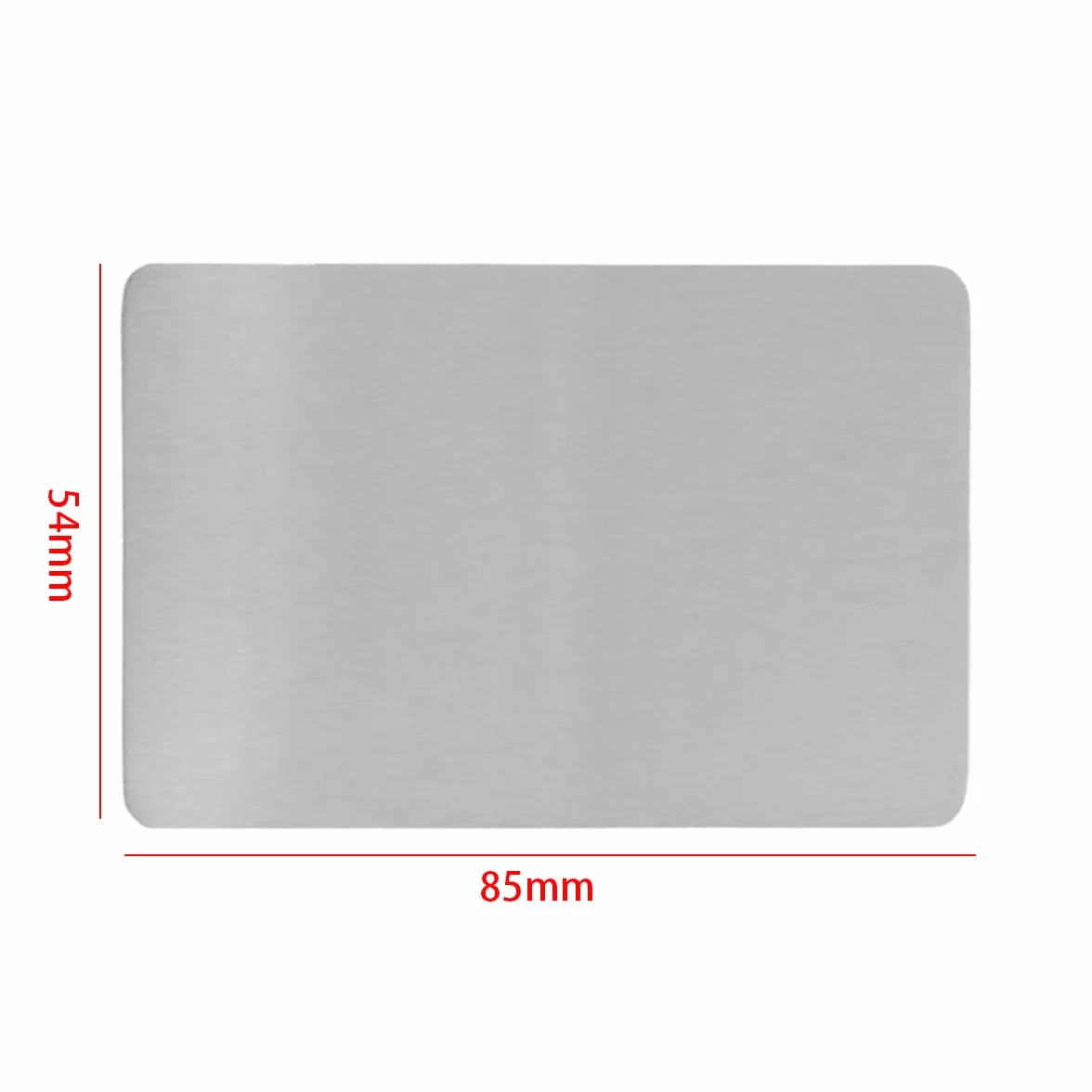Riven 10 sztuk pustych metalowych wizytówek, wizytówek ze stali nierdzewnej, do grawerowania, drukowania, indywidualnego wzornictwa i wielu innych