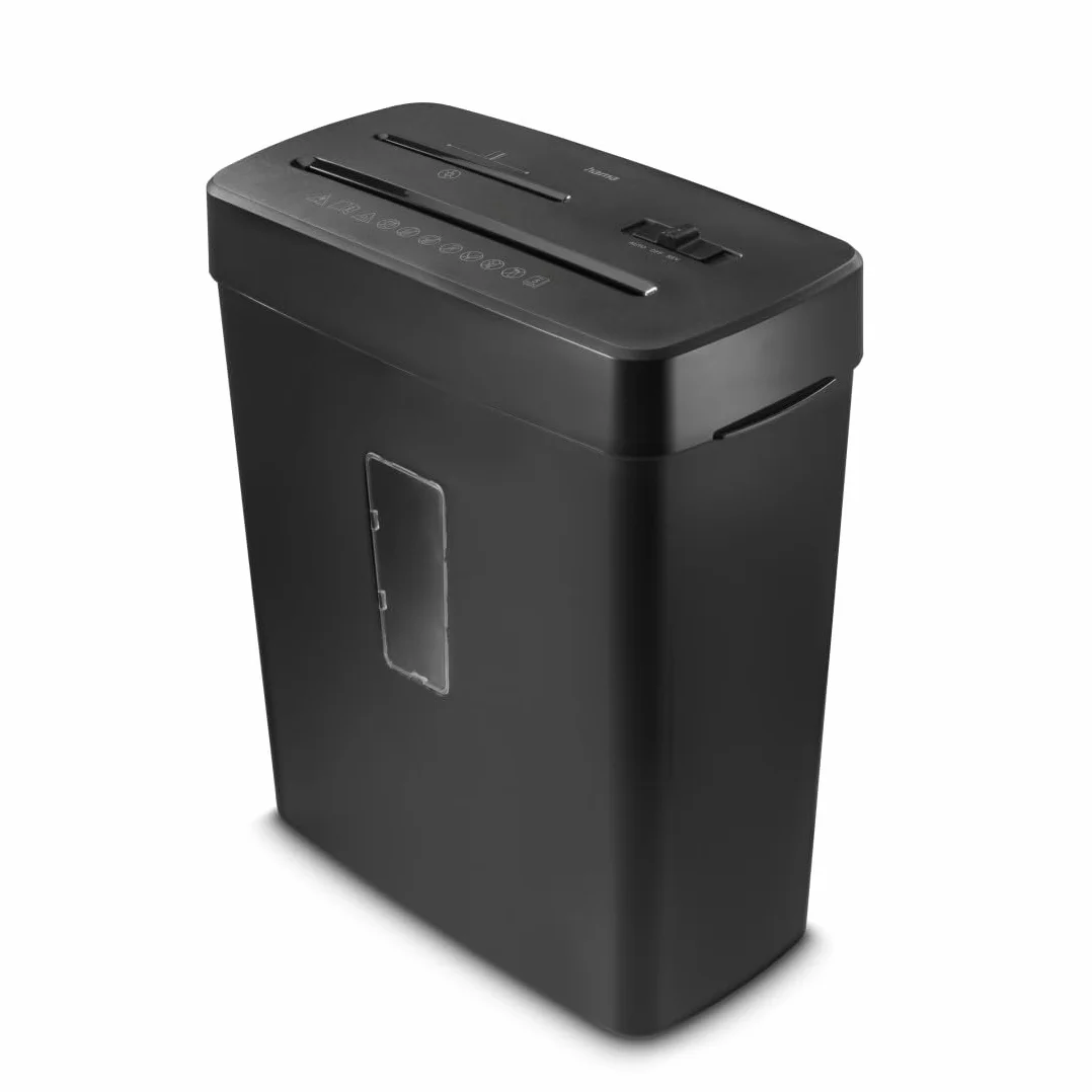 Hama Niszczarka Prime M50CD-B P5 T2 E2 O1, Niszczy Dokumenty, Karty i Płyty CD, Bezpieczny Poziom P5, Idealny do Domu i Biura, Spełnia Wymagania RODO