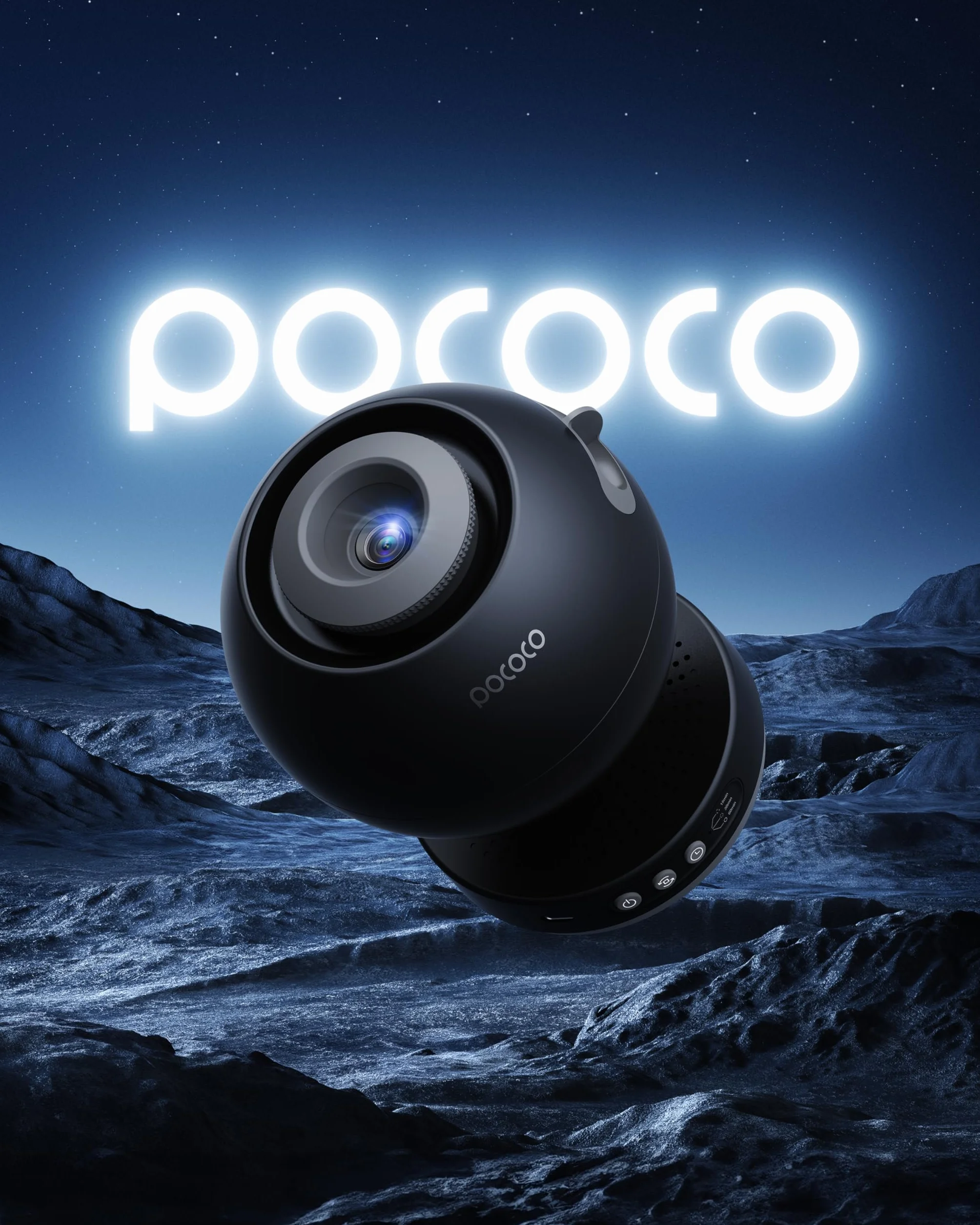 POCOCO Galaxy Lite Star Projector, Starry Sky Projector Home Planetarium Night Light for Kids Room Decoration Gift