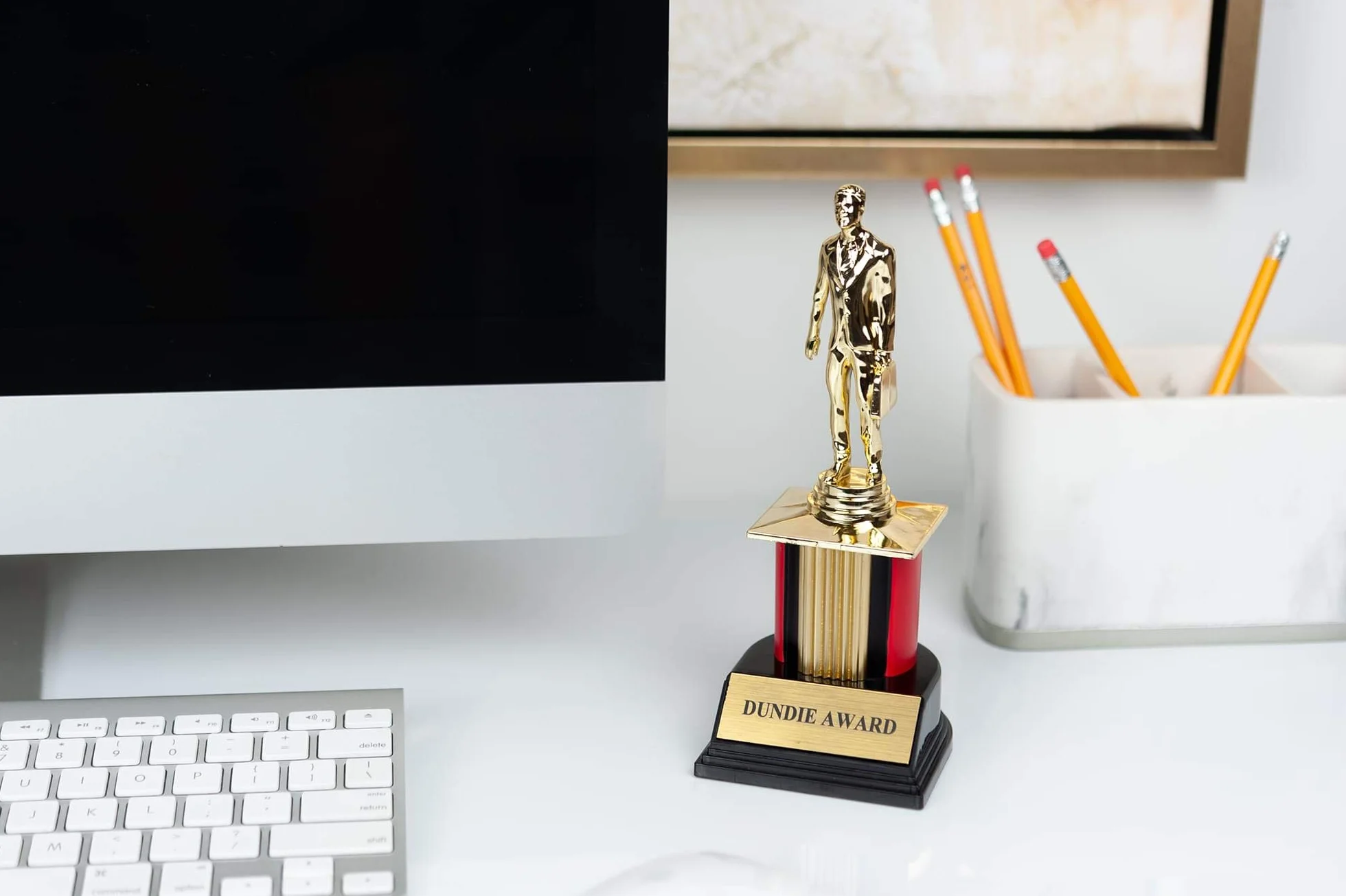 Surreal Entertainment Replika nagrody The Office Dundie z 6 wymiennymi płytkami | 20 cm wysokości