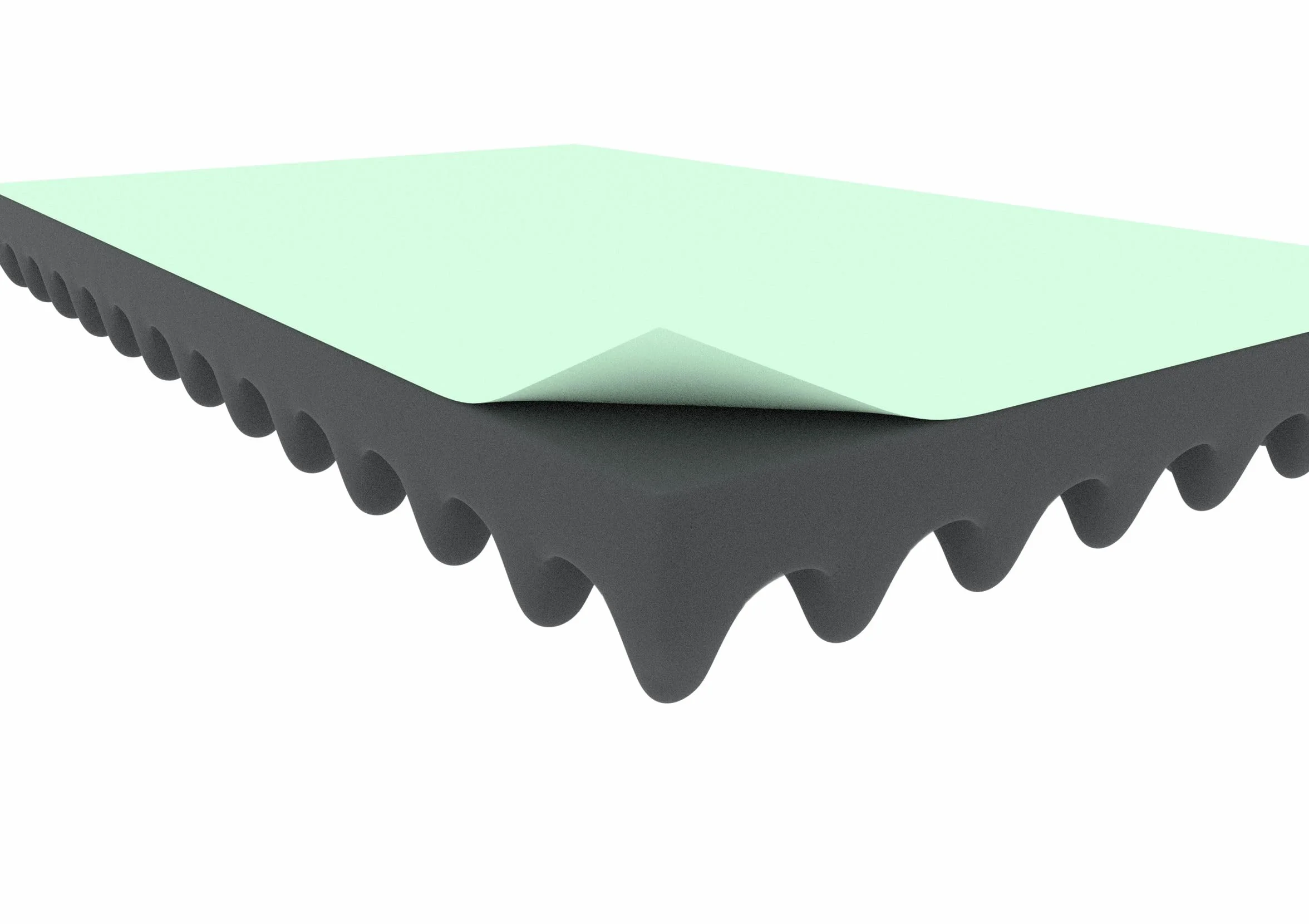 DMNP040S 565 mm x 365 mm x 40 mm Pianka karbowana jednostronnie samoprzylepna