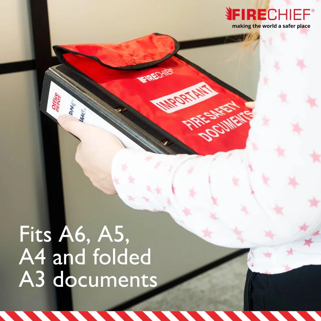 Firechief HSDA4 uchwyt na dokumenty A4 czerwony