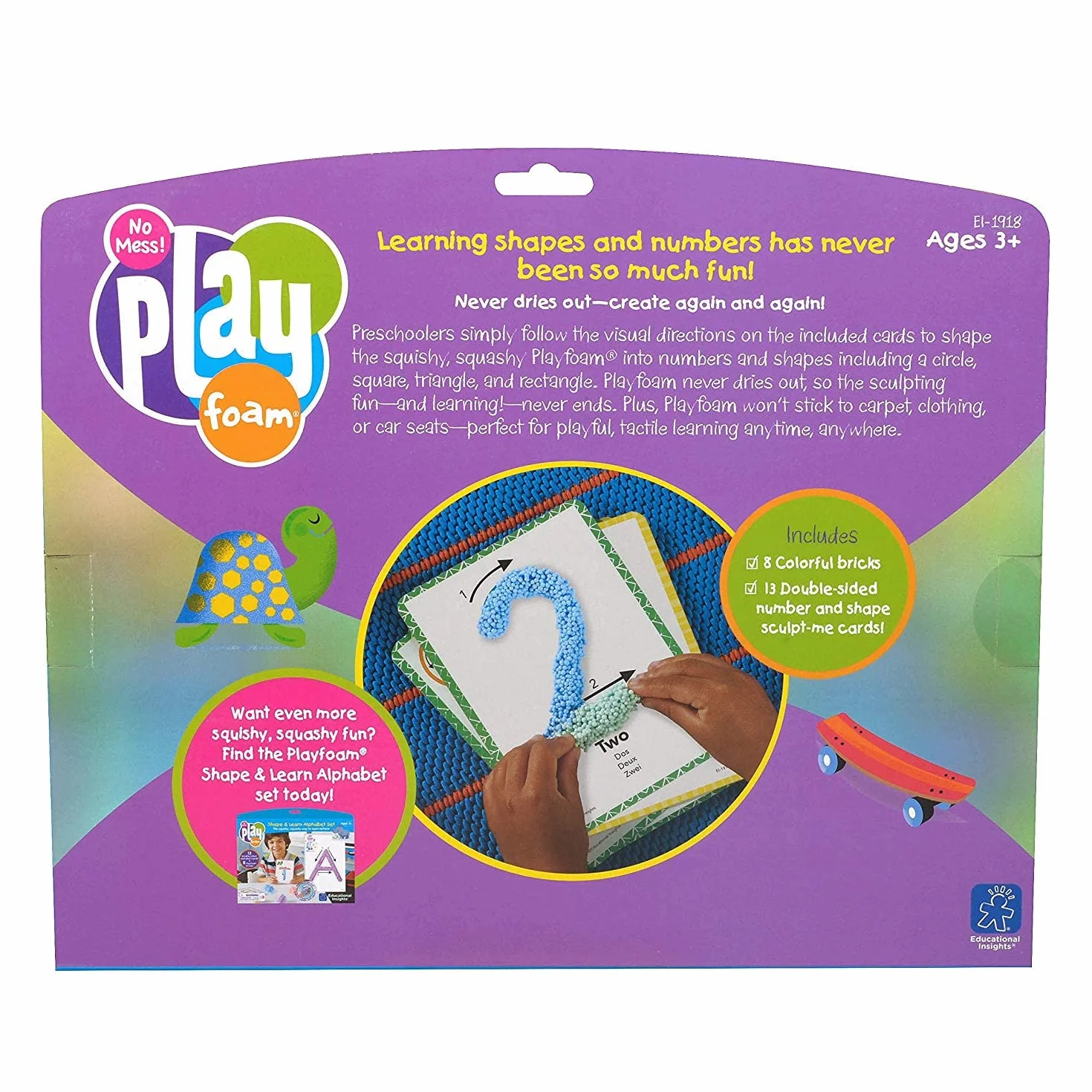 Learning Resources Playfoam Kształt i Uczyć się Liczby Zestaw