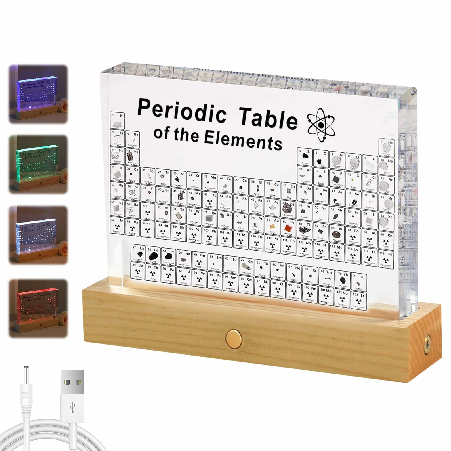 Układ okresowy z prawdziwymi elementami, akrylowy wyświetlacz okresowy z prawdziwymi elementami wewnątrz, okresowa tabela 83 elementów dla uczniów, nauczycieli, dzieci, studentów, rzemiosła,