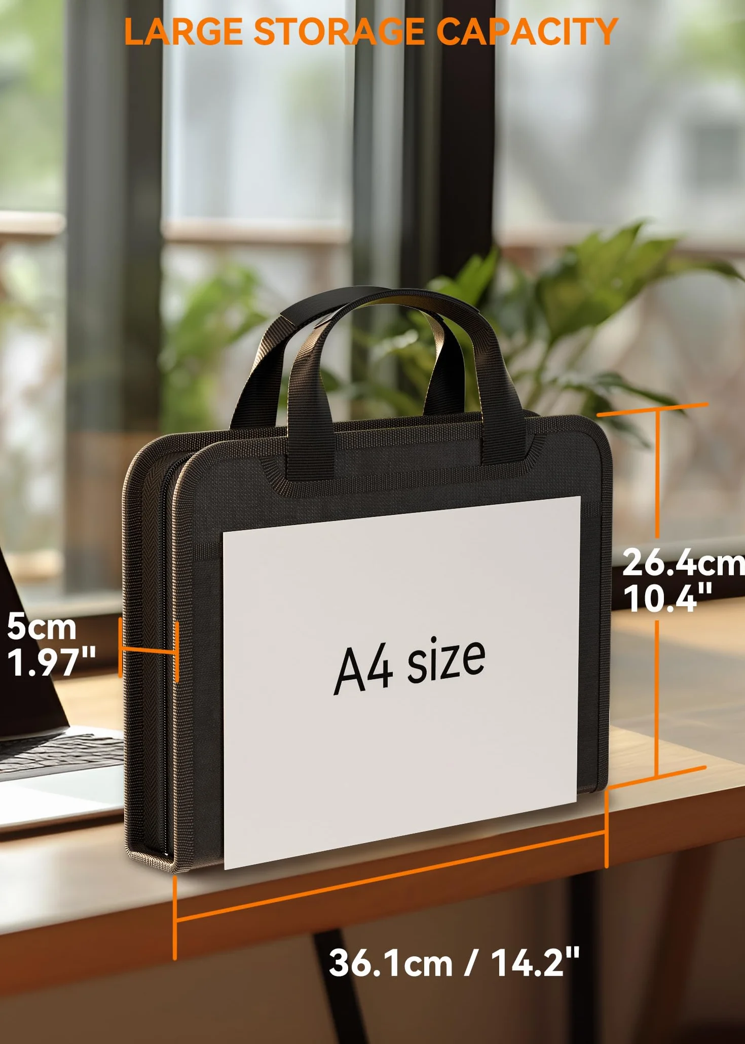 ABC life Ważne dokumenty Organizatory portfele, 13 kieszeni A4 Ognioodporny rozszerzający się folder na dokumenty z uchwytem, harmonijkowy organizer na podróżne dokumenty, wodoodporne foldery na