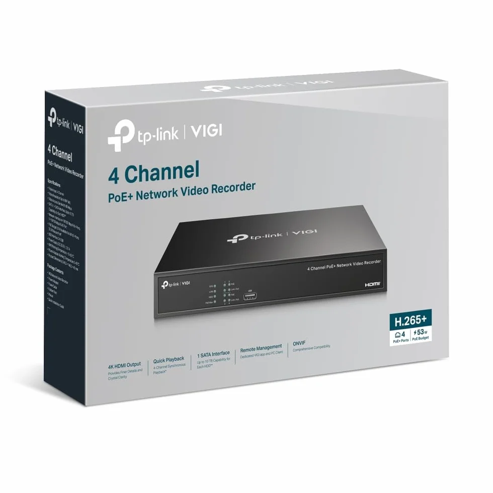 Rejestrator TP-Link VIGI NVR1004H-4P