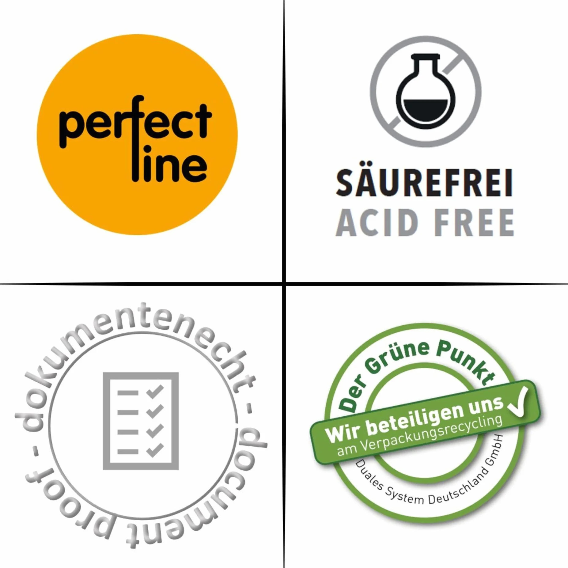 perfect line 200 Koszulki na Dokumenty DIN-A4, Przezroczyste Koszulki Foliowe, Foliowe Koszulki A4 Groszkowane, Koszulki do Segregatora, Transparentne, bezkwasowe, chroniące dokumenty