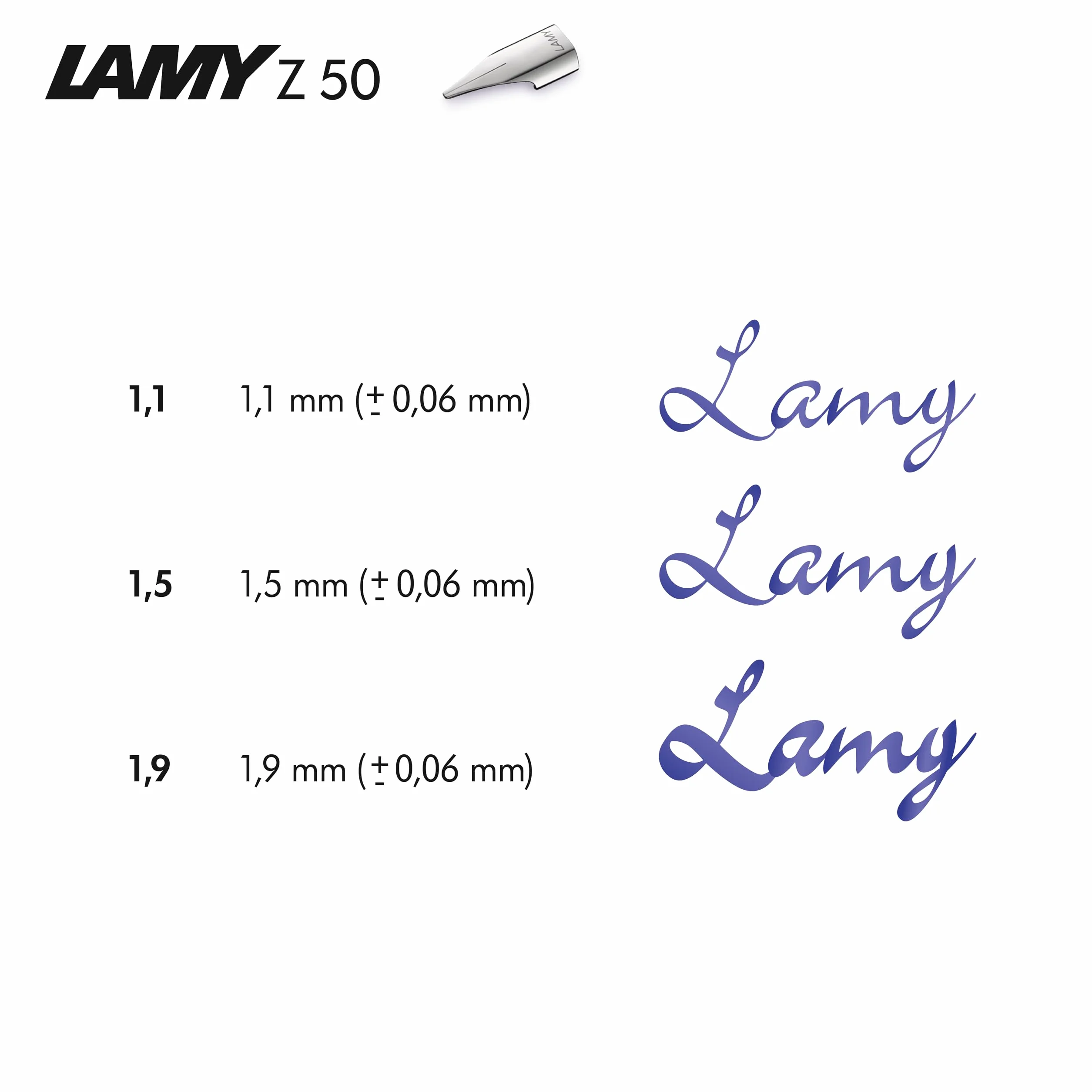Lamy Z 50 Stalówka, Srebrny, Z 50