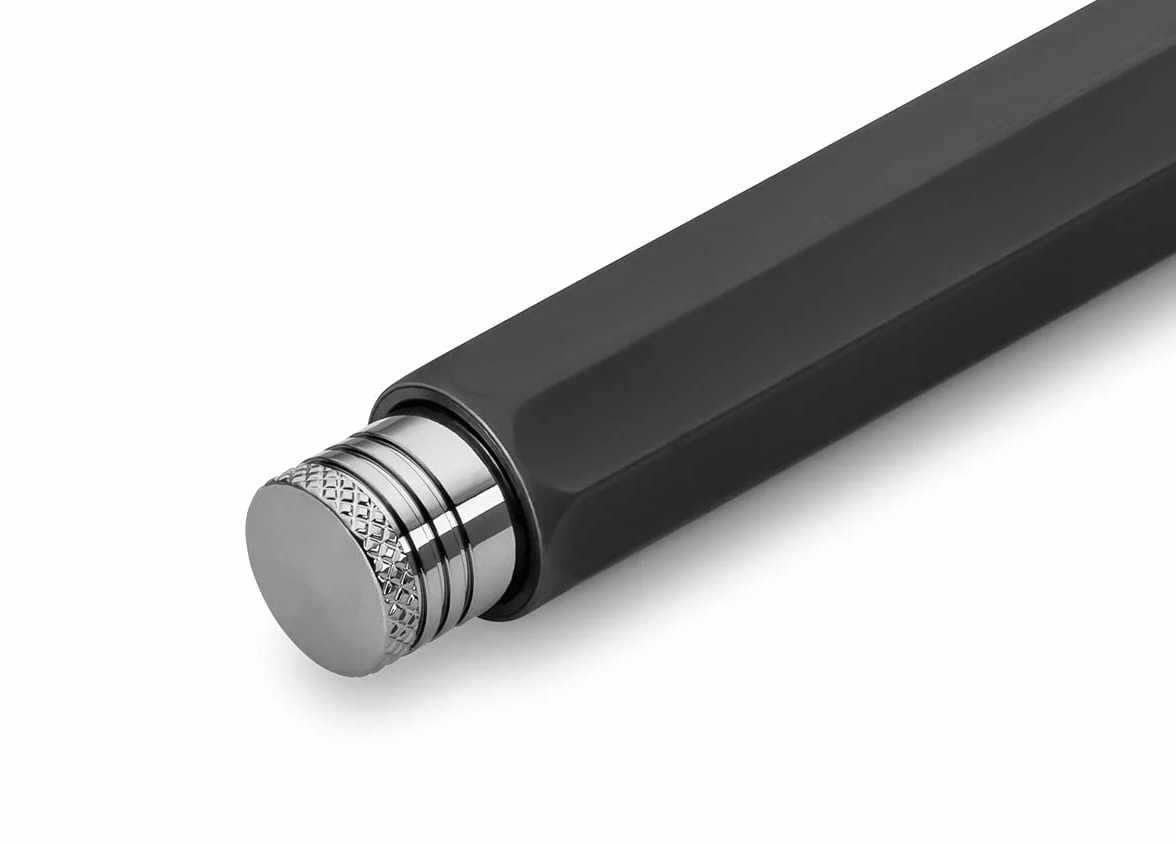 Kaweco SKETCH UP Black 5,6 mm 5B I ołówek z litego mosiądzu o ośmiokątnym wzornictwie, z metalu w kolorze czarnym, 10,3 cm