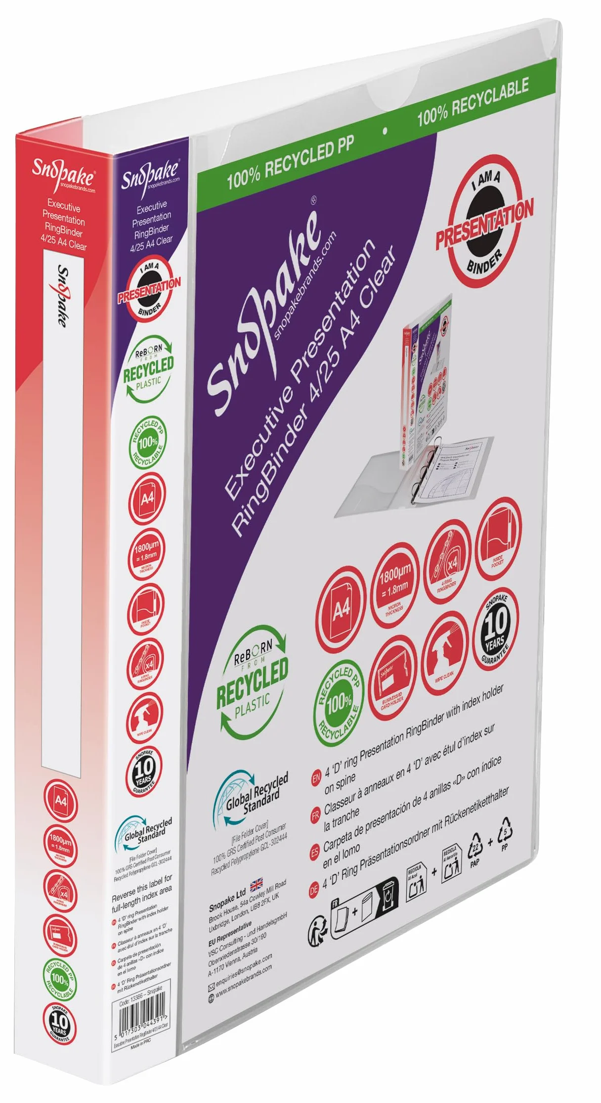 Snopake Segregator prezentacyjny/13386 A4 przezroczysty