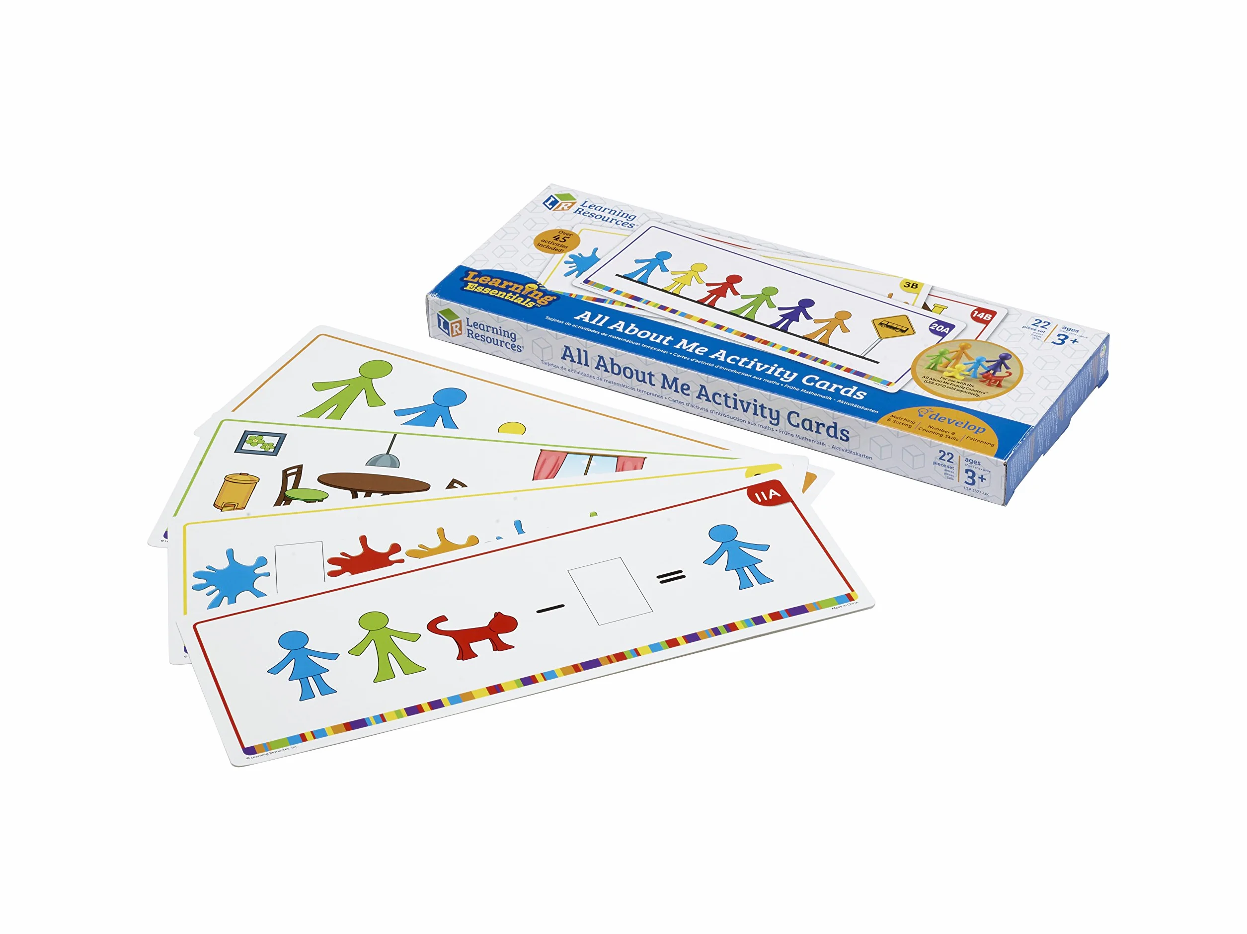 Learning Resources Liczniki Rodzinne Dwustronny Aktywność Karty 22-Kawałek Zestaw