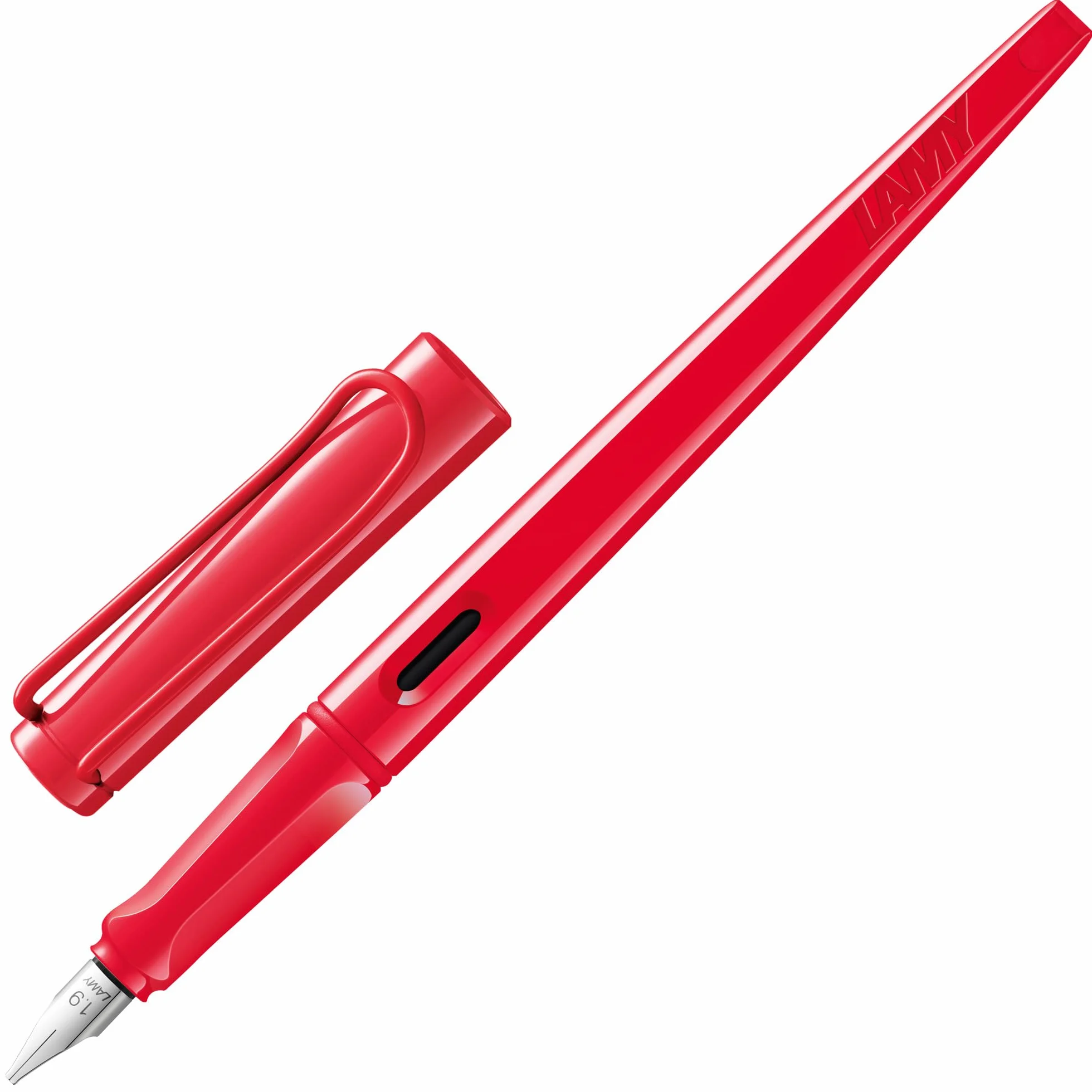 Lamy joy pióro do kaligrafii ze stalówką do kaligrafii – charakterystyczne zagłębienia do trzymania – samosprężynujący klips z brązu – w zestawie wkład atramentowy T 10 niebieski