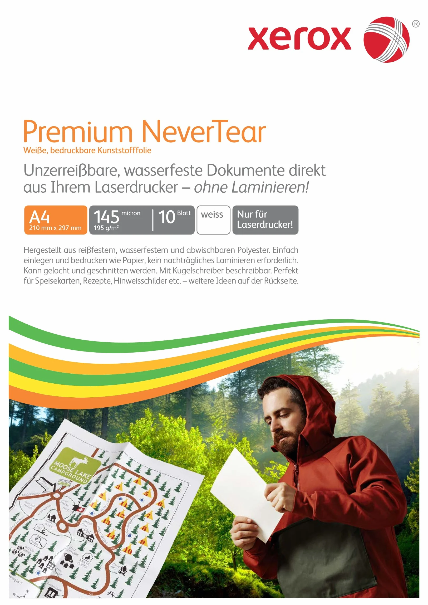 Xerox 003R98127 Premium Never Tear papier A4, 10 arkuszy, biały