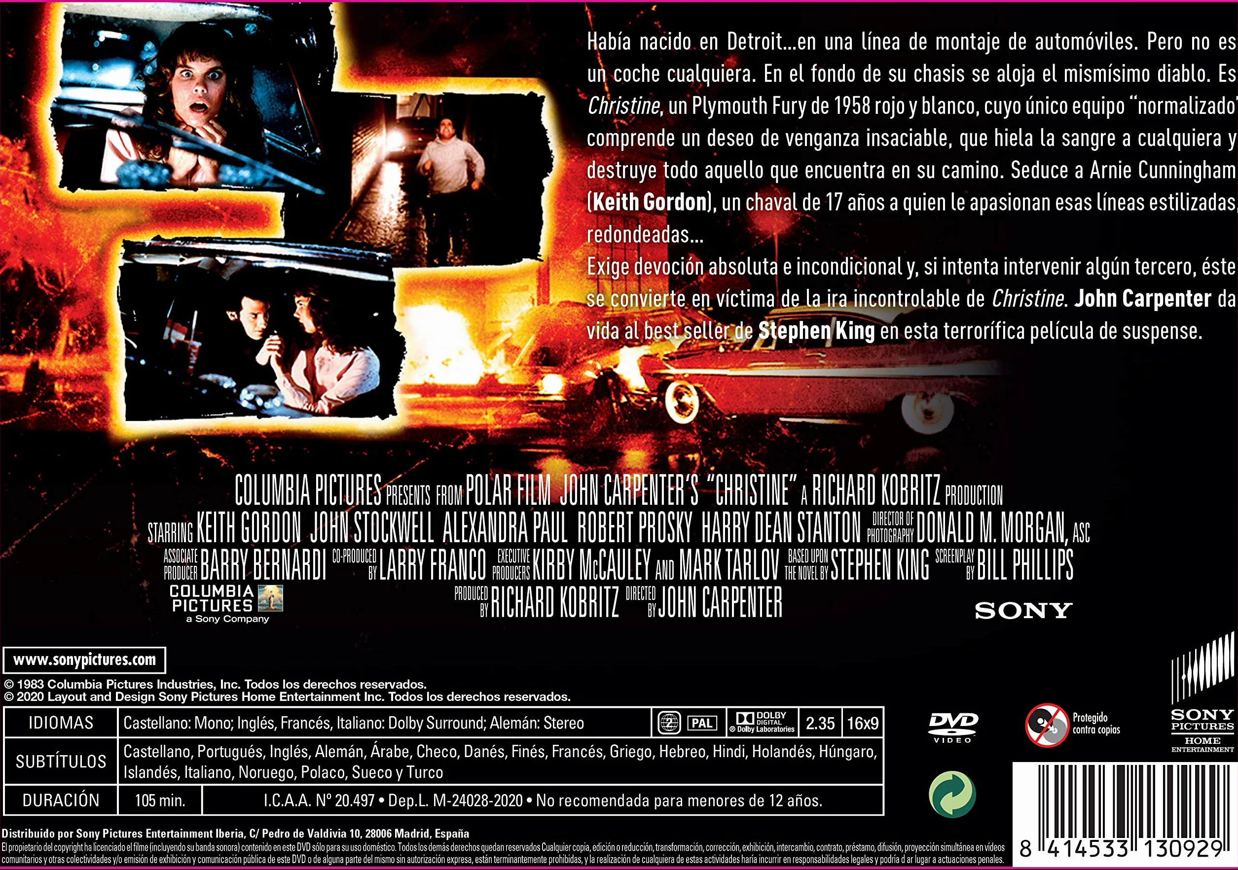 Christine (1983) DVD Angielski