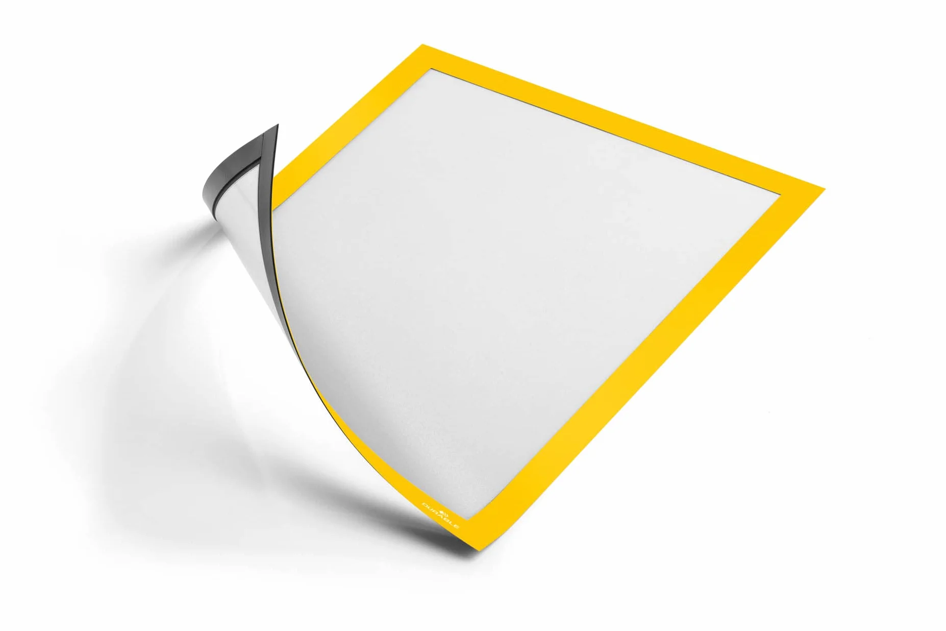 Durable ramka informacyjna Duraframe Magnetic A4, ramka magnetyczna do metalowych powierzchni, 5 sztuk, żółta, 486904