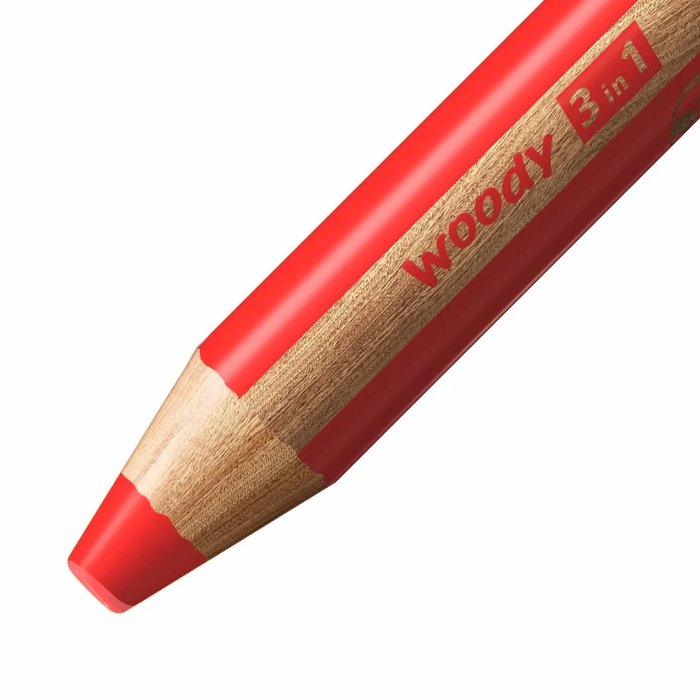 Wielozadaniowa kredka STABILO woody 3-in-1 ARTY etui 18 kolorów + temperówka + pędzelek