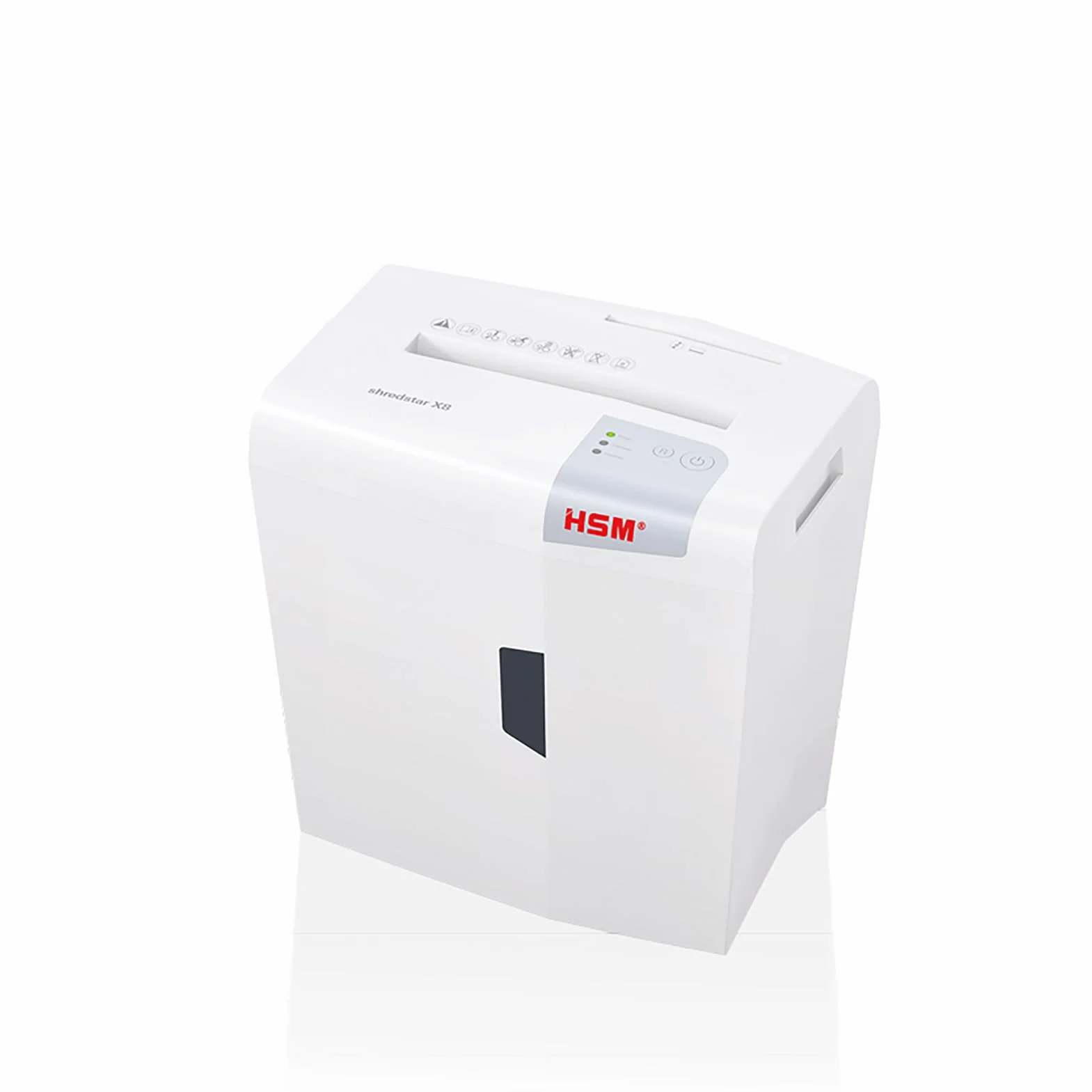 HSM 1044121 shredstar X8 niszczarka dokumentów, poziom bezpieczeństwa P-4, 8 arkuszy (cięcie cząstek) z niszczarką CD