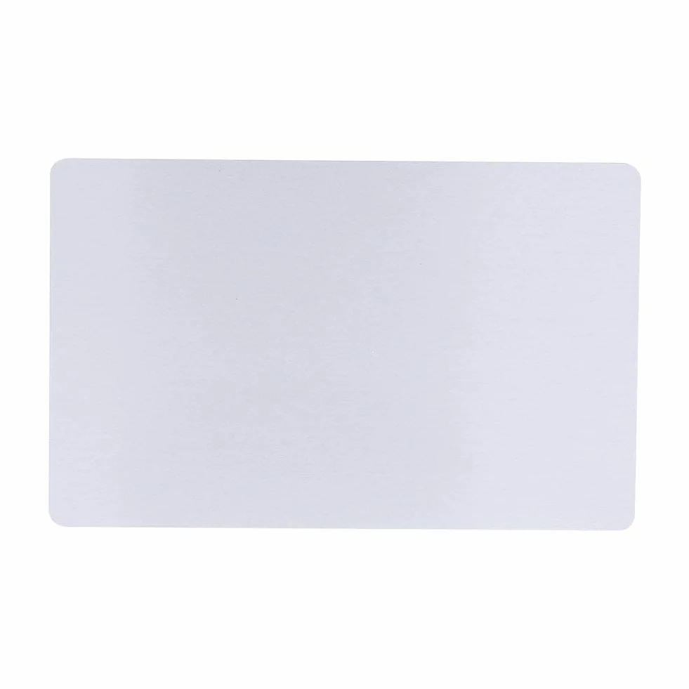 100 sztuk Sliver Sublimation Metalowe wizytówki, grawerowane metalowe wizytówki Półfabrykaty do sublimacji 3,4 x 2,1 cala Grubość (0,30 mm) (srebrny)