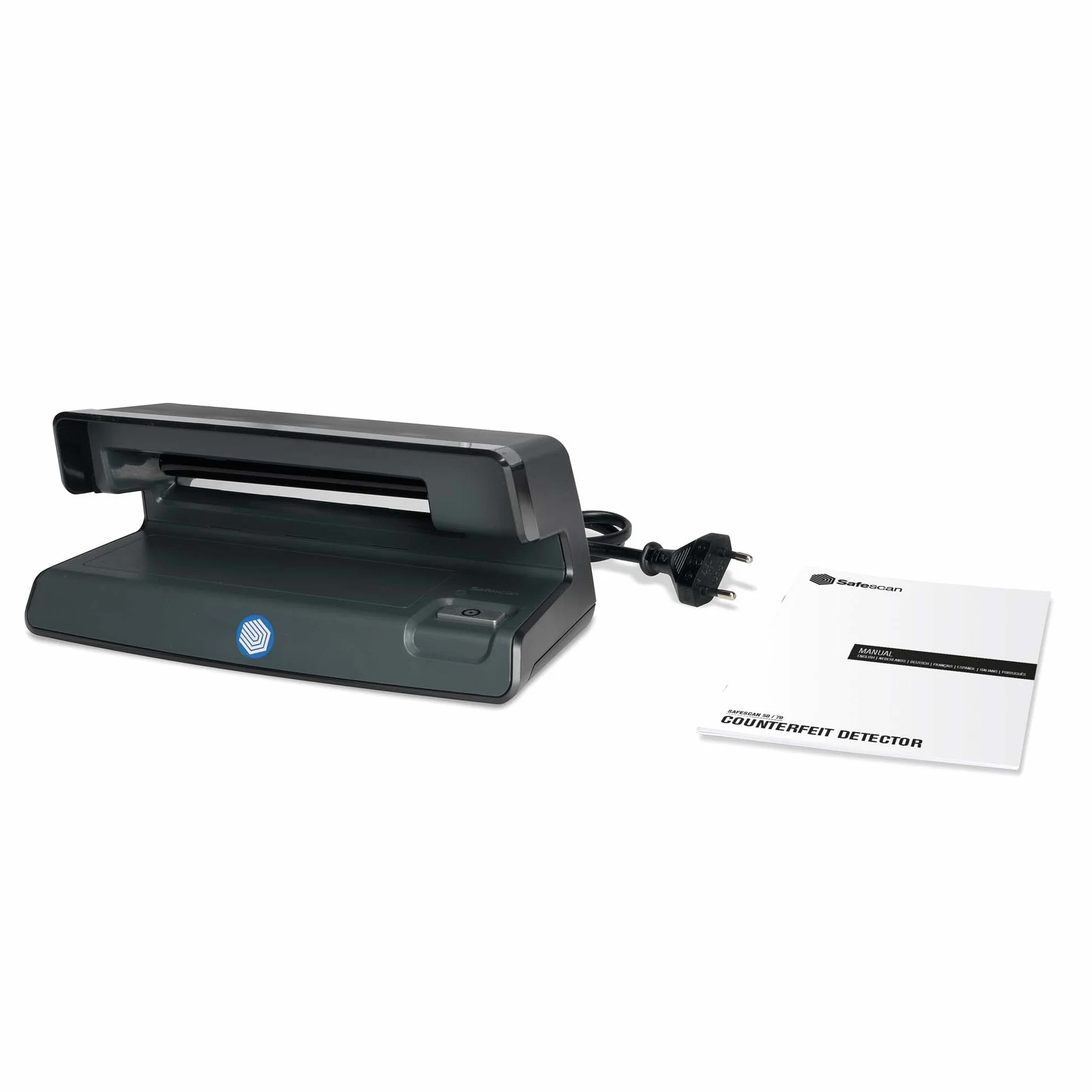 Safescan 50 Black – wykrywacz UV do fałszywych banknotów, sprawdzania kart kredytowych i dokumentów tożsamości