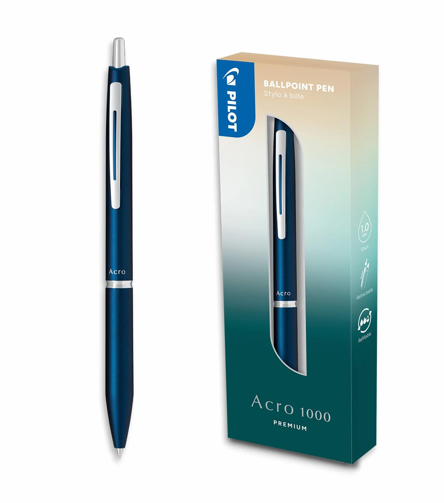 PILOT Długopis Acro 1000 Premium granatowy prezentowy