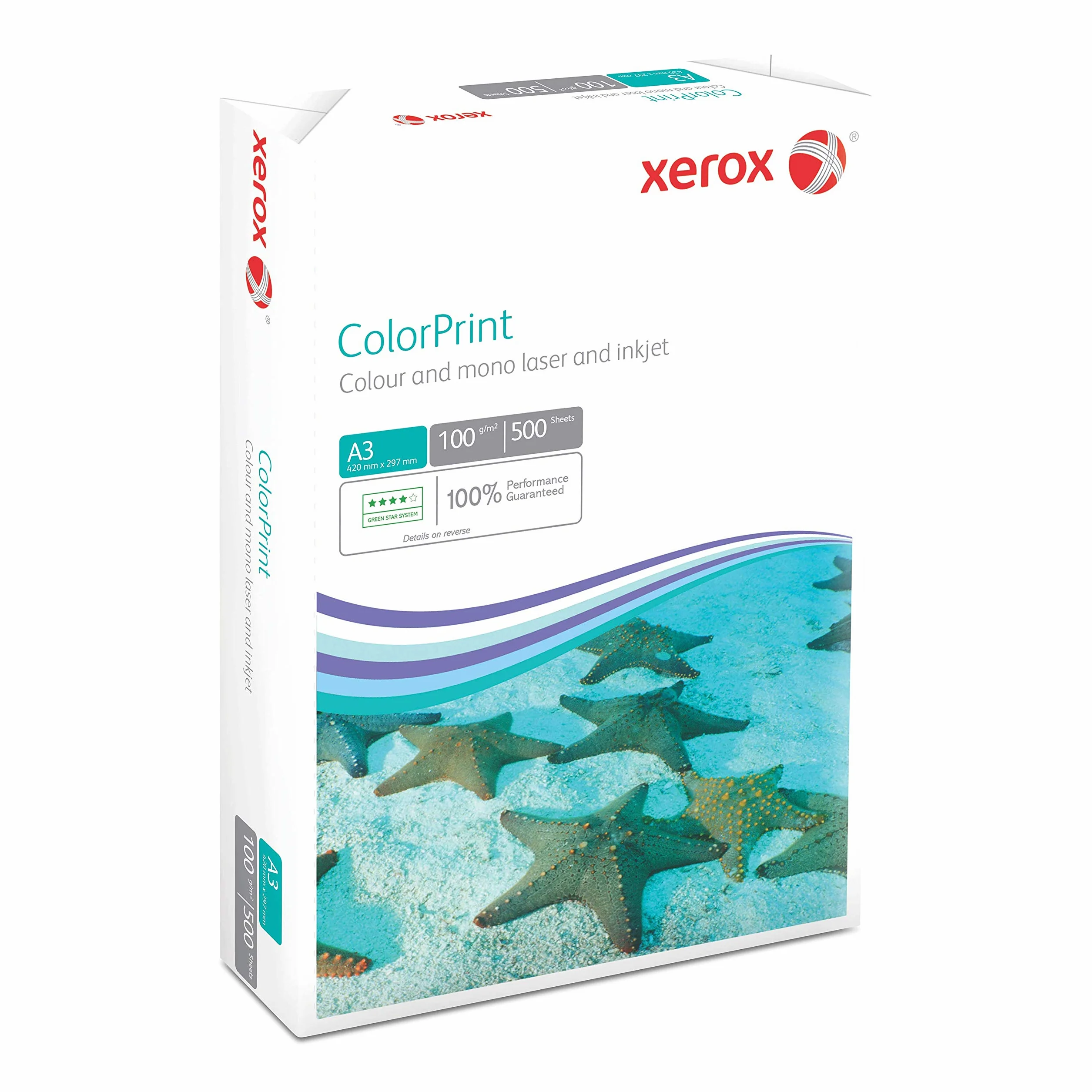 Xerox 003R95257 Premium kolorowy papier laserowy/do drukarki, DIN A3, 100 g/m², 500 arkuszy, biały