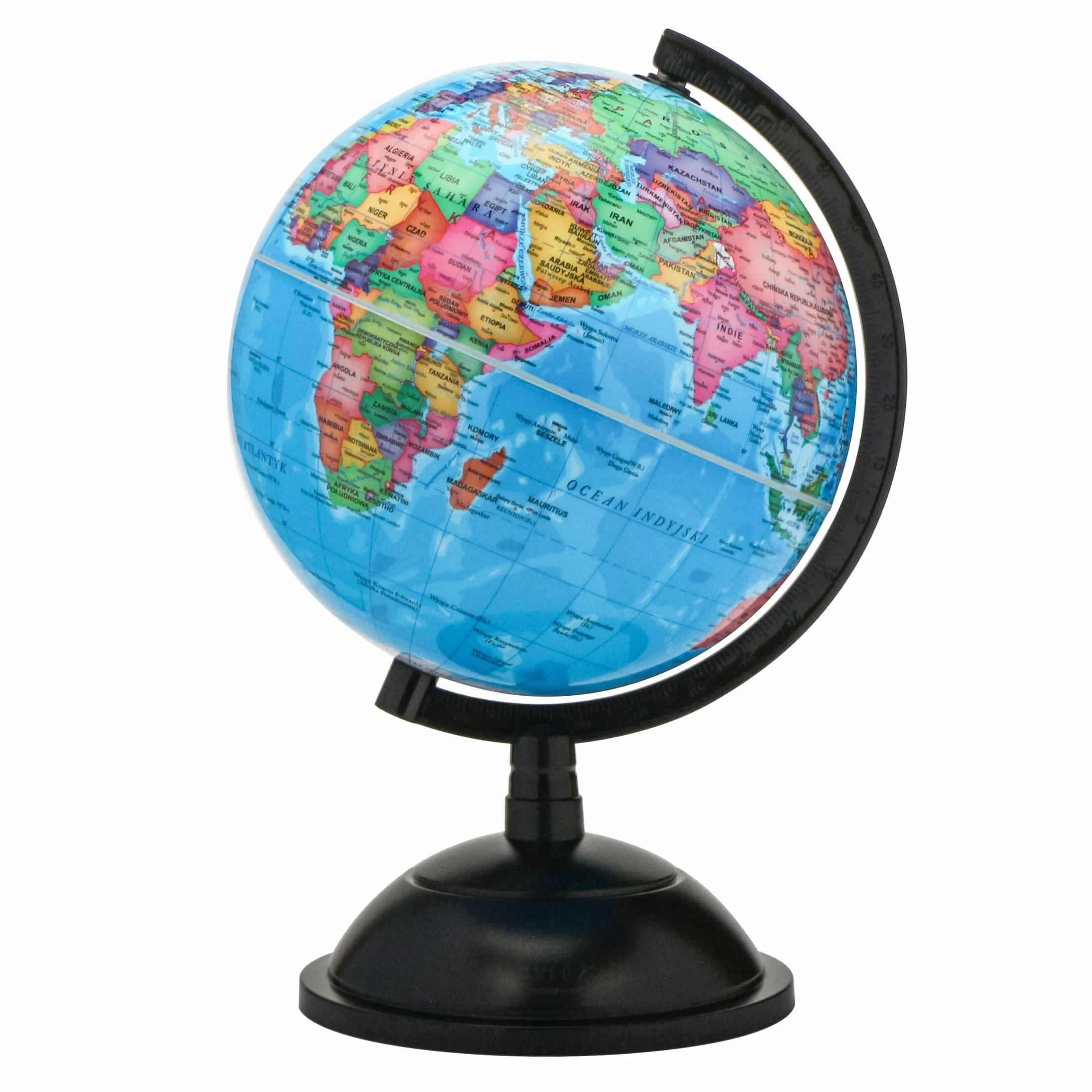 EXERZ 20cm Globus Świata - Polski - Globusy