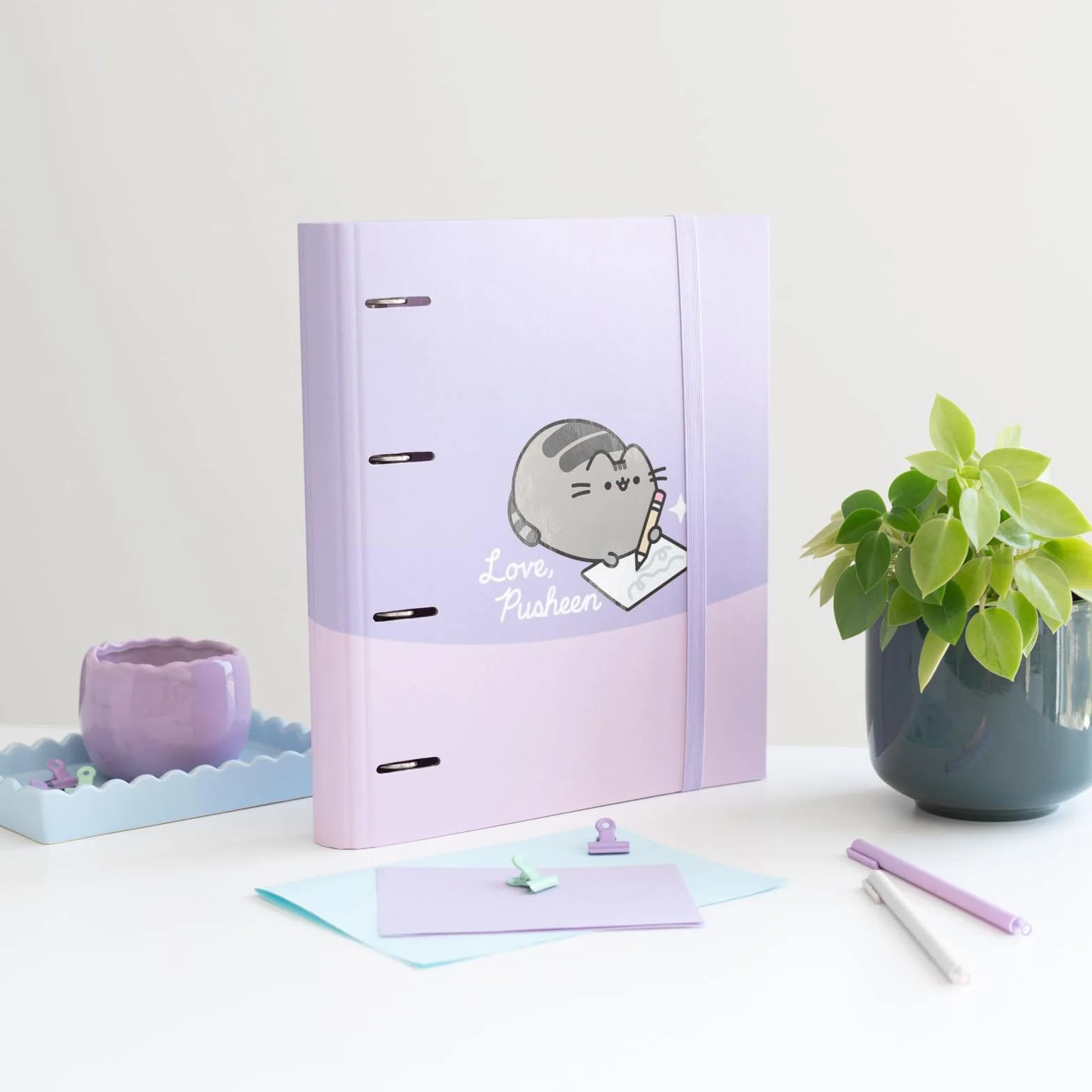 Grupo Erik Pusheen Ring Binder Stacjonerka A4 10.6 x 12.6 cal - 27 x 32 cm
