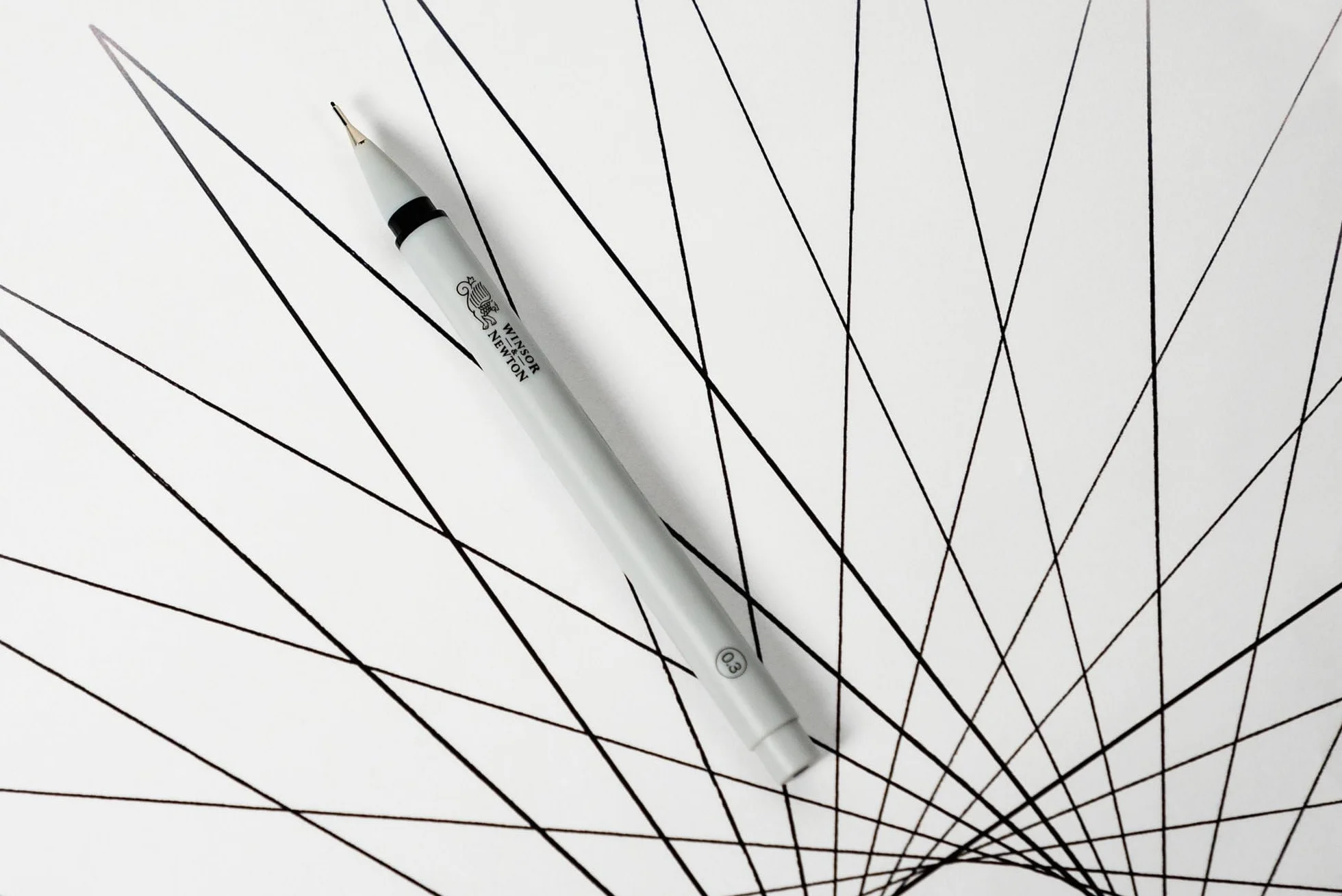 Winsor & Newton Fineliner - Zestaw 3 kalibrowanych długopisów fineliner, kolor czarny, końcówki 0,5, 0,8, 1.0