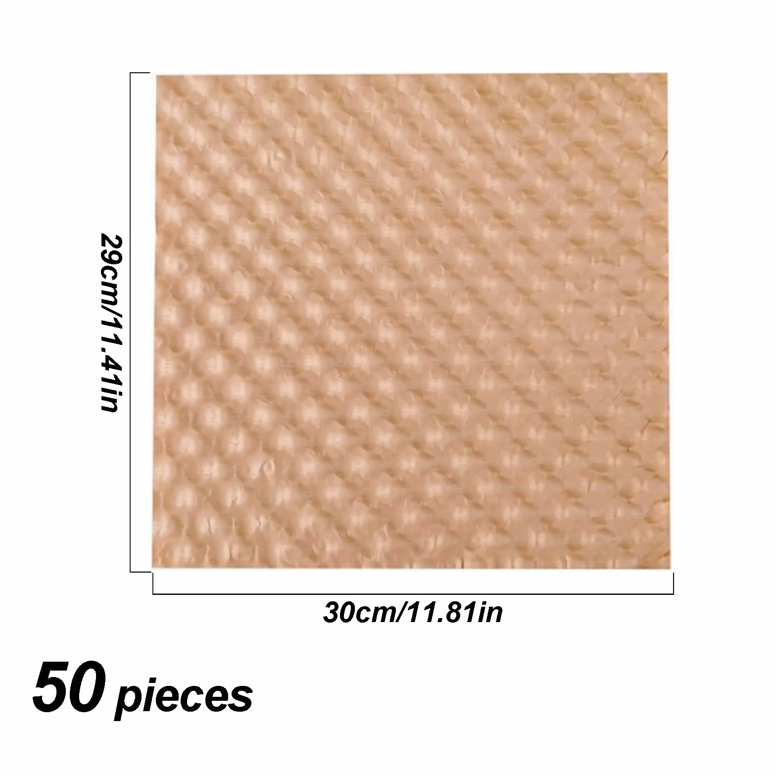 Papierowa owijka bąbelkowa, ekologiczna owijka amortyzująca, 50 arkuszy 29 x 30 cm, bańka papierowa do pakowania, materiały do przeprowadzki, wysyłki, materiałów eksploatacyjnych, przechowywania