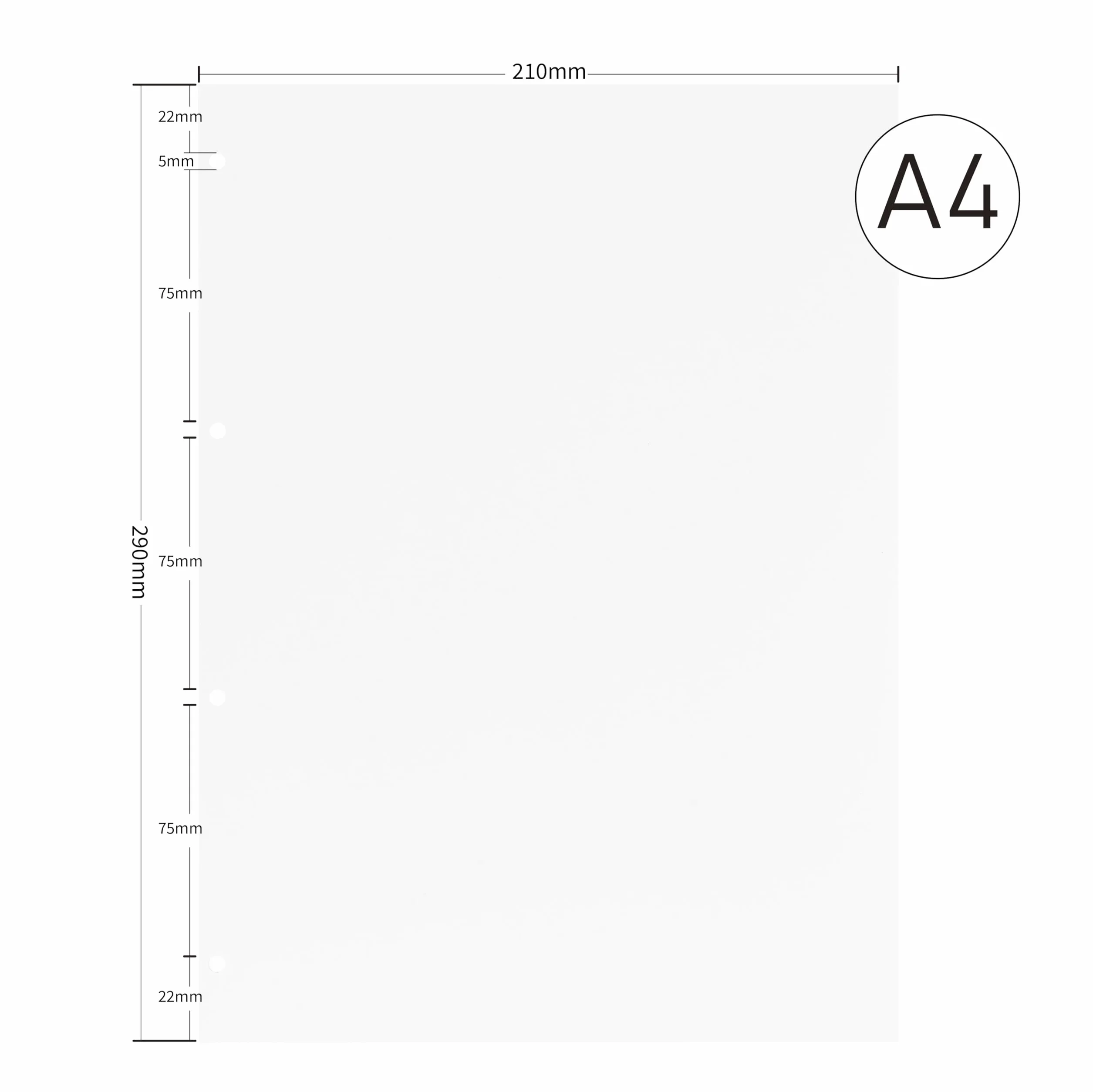 Papier uzupełniający A4 135 arkuszy 100 g/m² 4 otwory Blanko