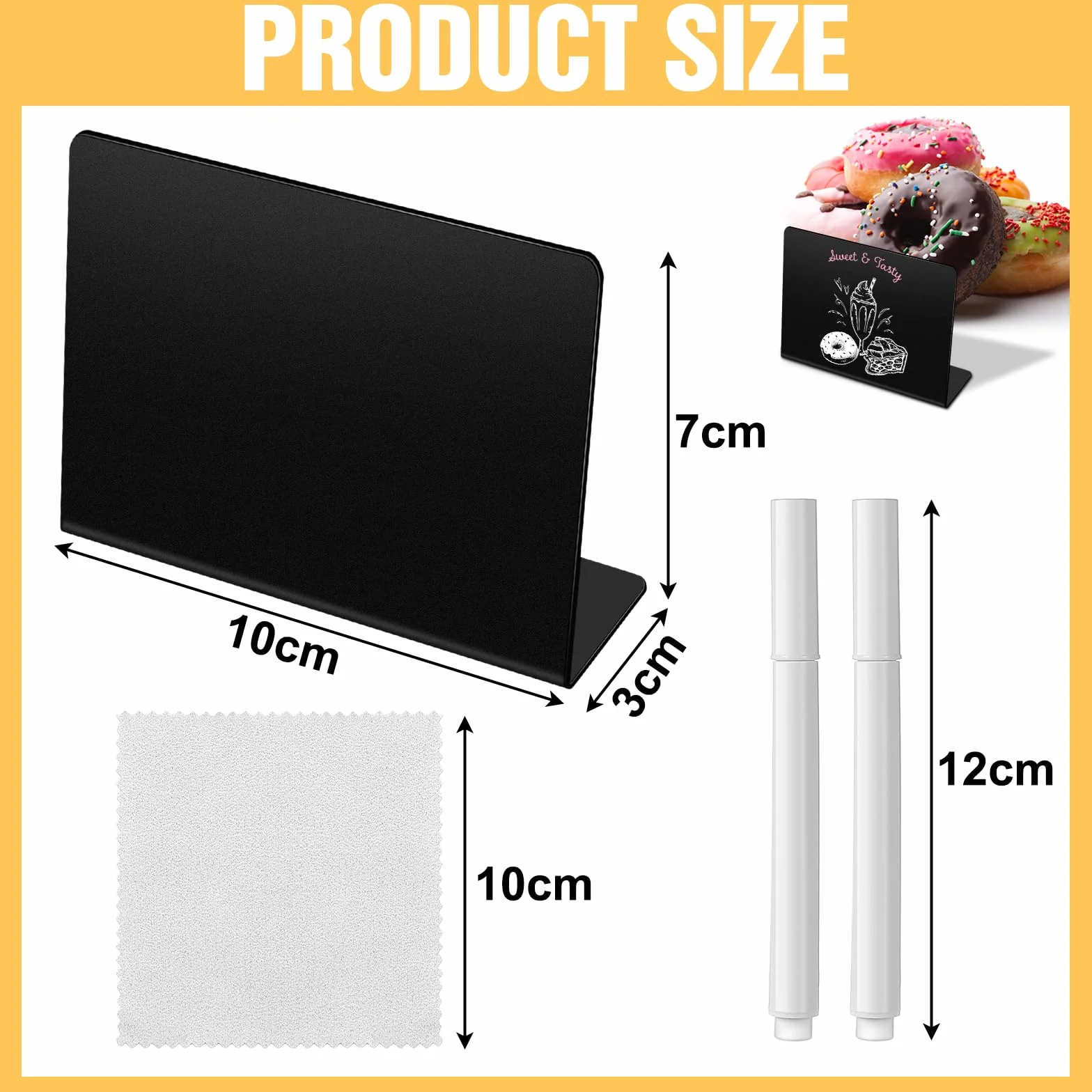 Zeawavsl Zestaw Mini Tablic 25 sztuk Zmywalna do Pisania