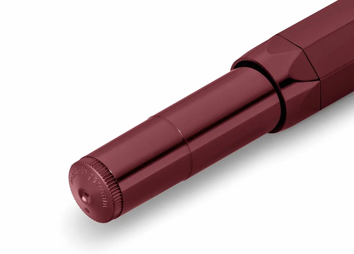 Kaweco CLASSIC SPORT Pióro wieczne, bordowe, ze stalówką pozłacaną 23-karatowym złotem i końcówką irydową do wkładów atramentowych, pióro wieczne I Sport, 13 cm, stalówka: EF (bardzo cienkie)