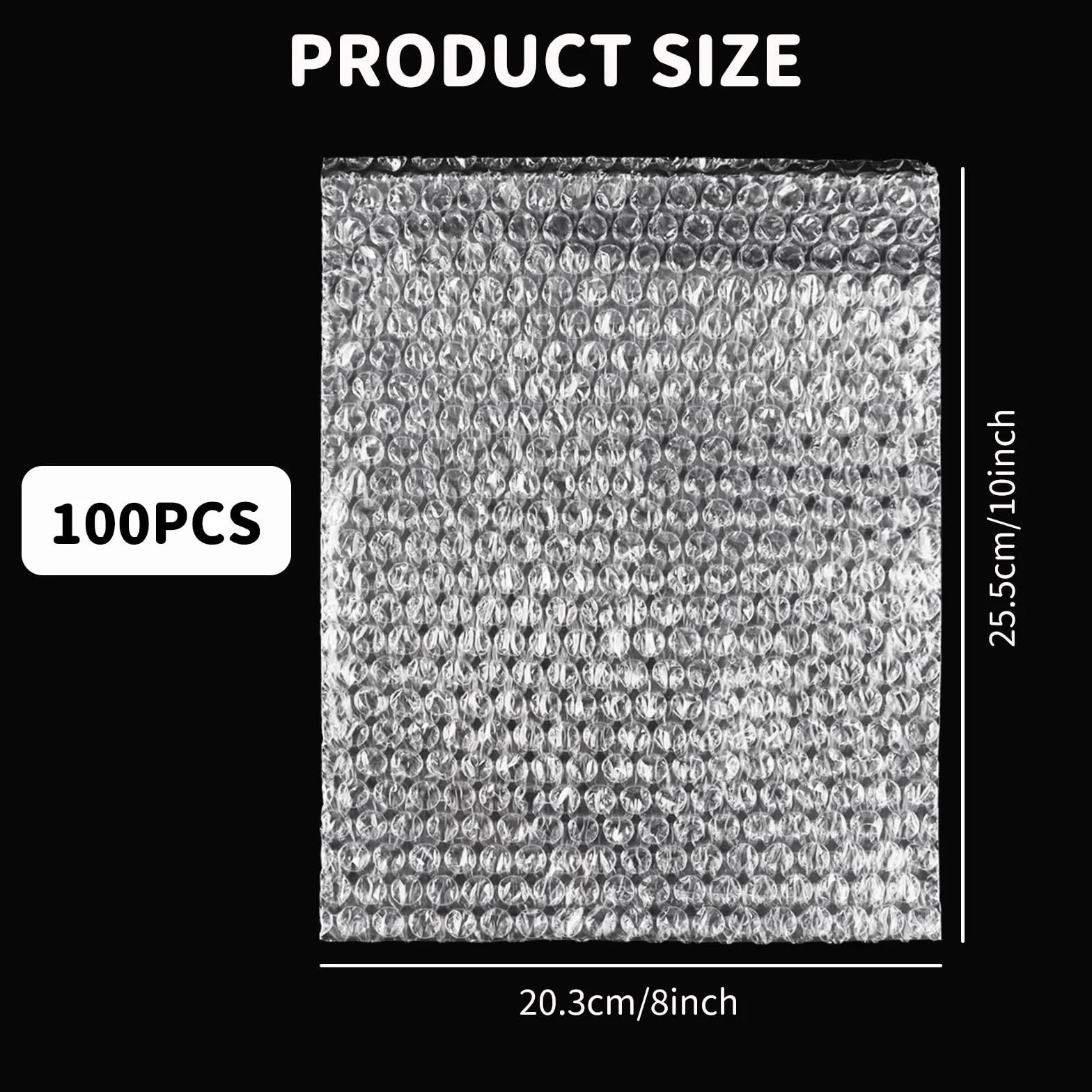 APACALI 100 sztuk torebek z folii bąbelkowej 20 x 25 cm do przeprowadzki i wysyłki