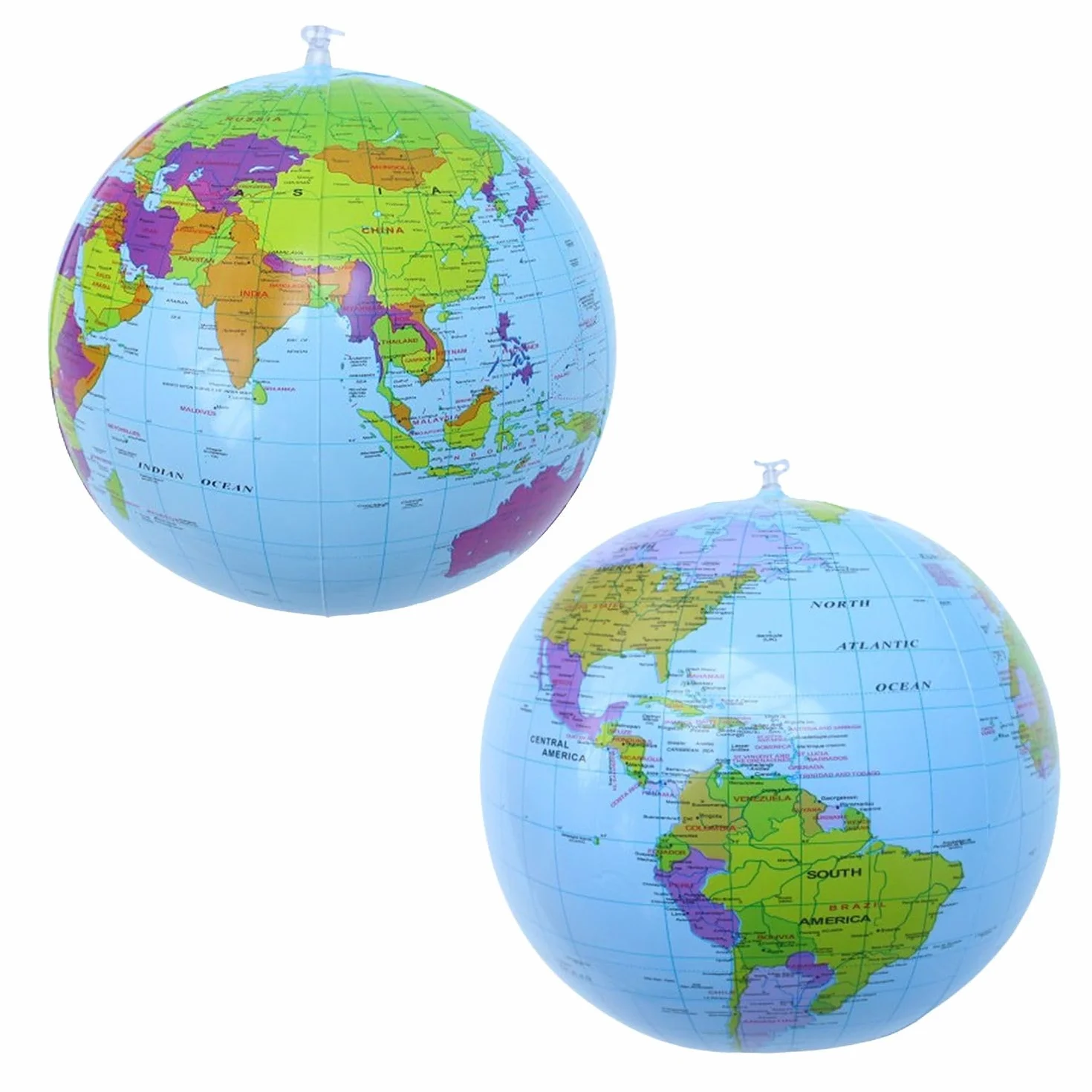 2 nadmuchiwane globusy, szkolne globusy, narzędzia do map świata, akcesoria do nauki geografii, globusy balonu świata, 2 sztuki