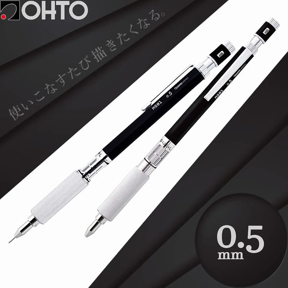 OHTO MS01 mechaniczny ołówek, 0,5 mm, czarny