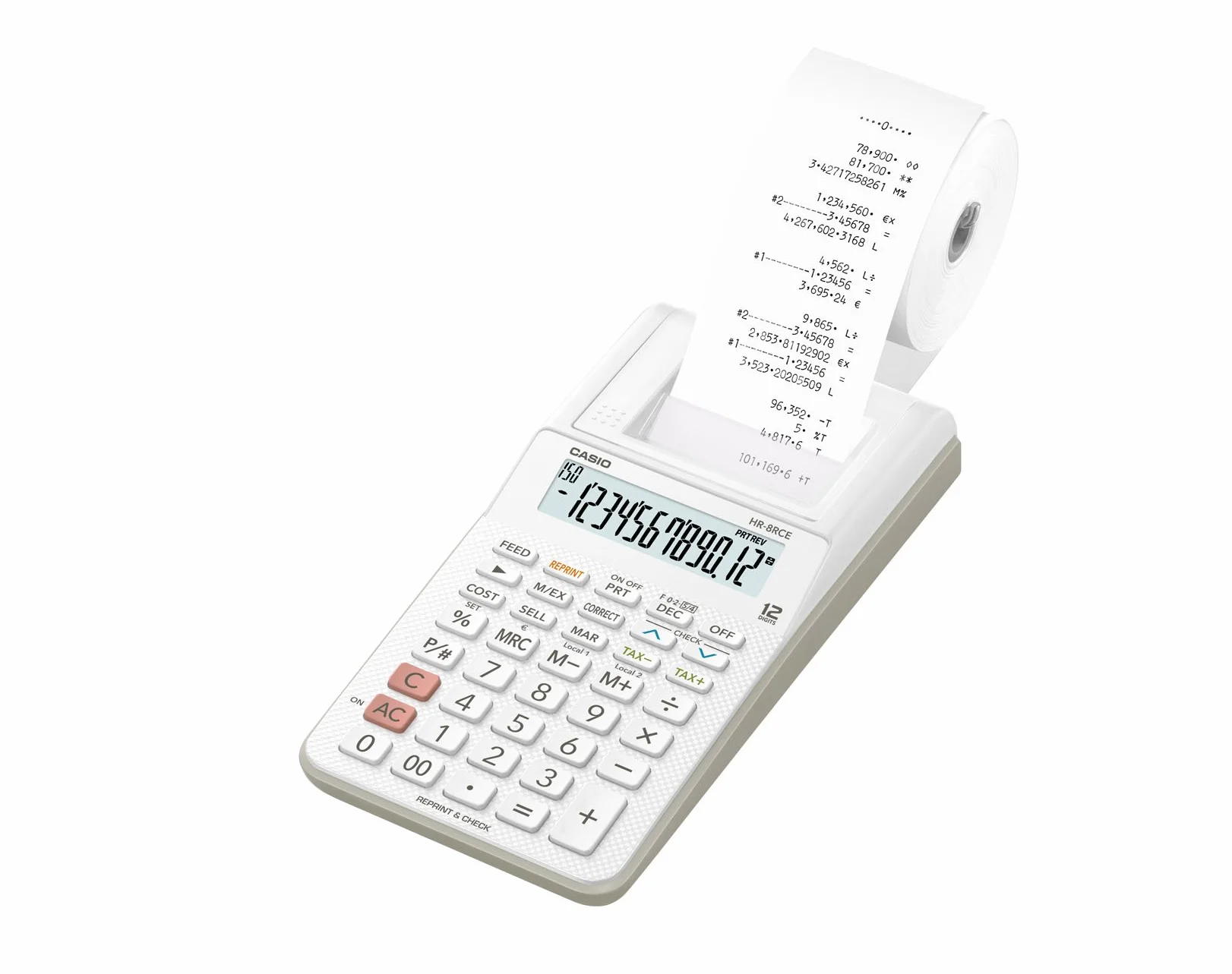 Casio HR-8RCE-WE biały