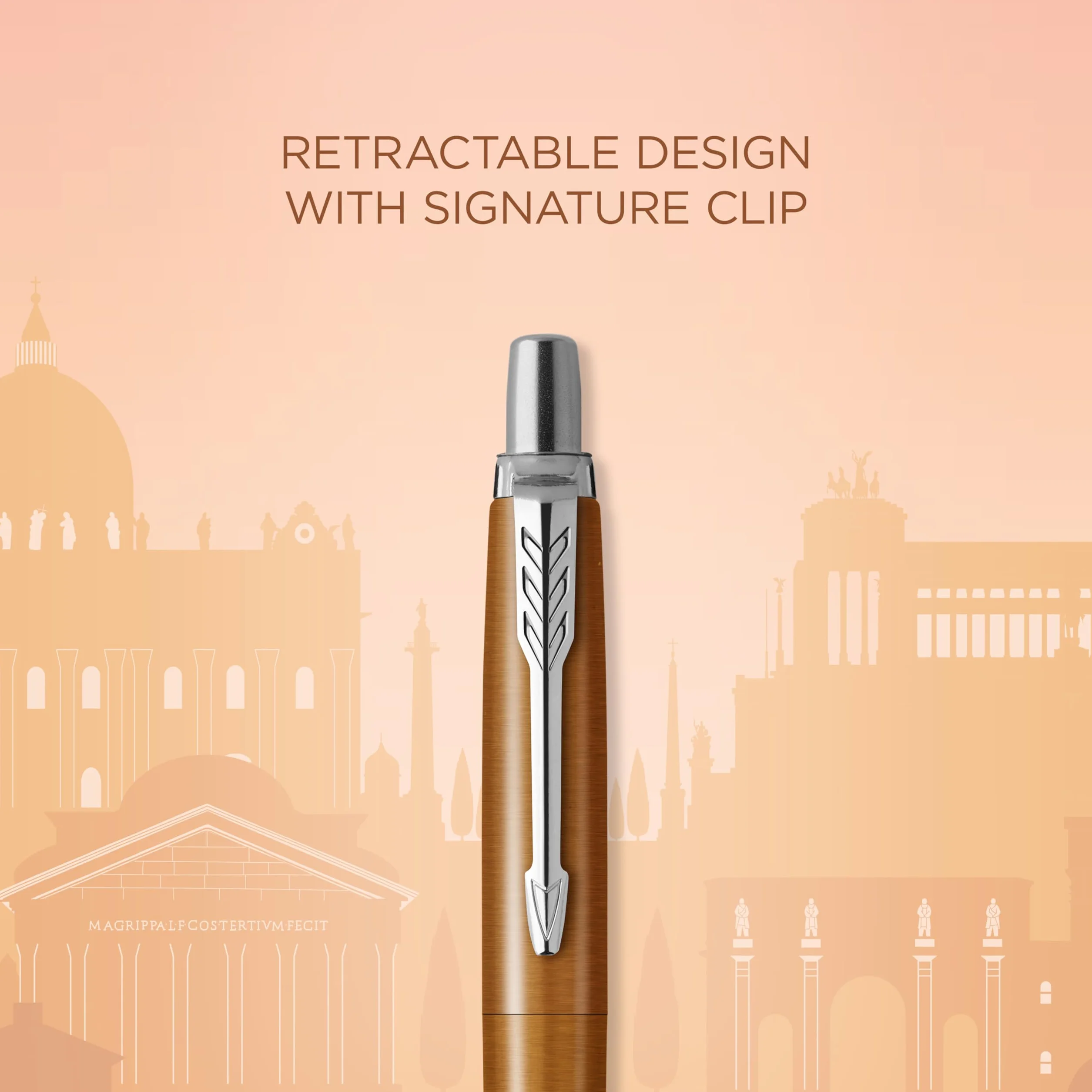 Długopis Parker Jotter | Edycja specjalna | Rome Bronze CT | Niebieski tusz | Opakowanie prezentowe