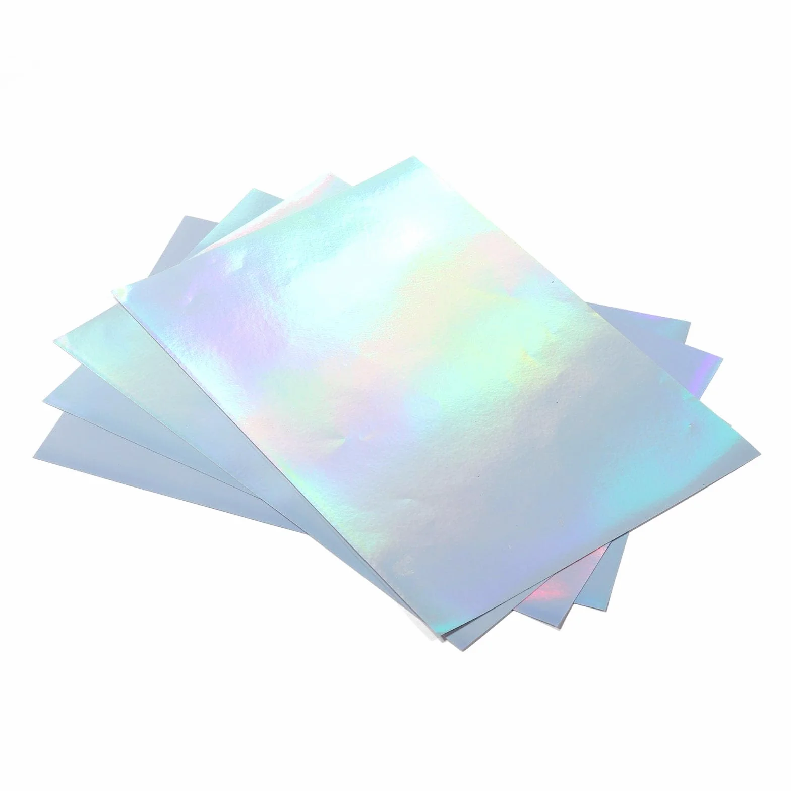 22 Arkusze A4 Papier do Naklejek Holograficznych do Druku, Wodoodporna Folia Aluminiowana Laserowo Papier Holograficzny w Sztyfcie, 210 Mm X 297 Mm / 8 X 12 Cali Rozmiar