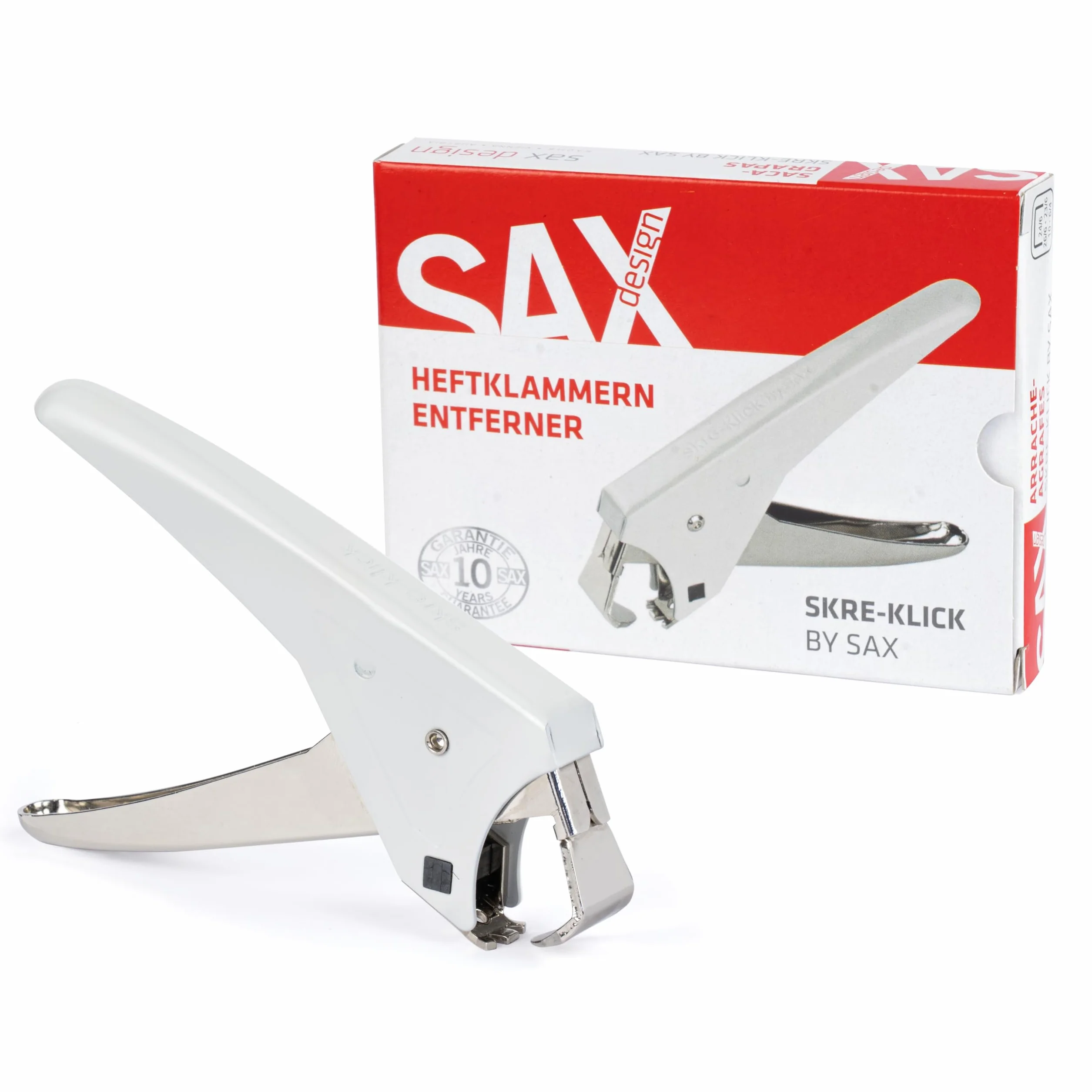 Skre-Klick SAX uniwersalne szczypce do zszywacza jasnoszare