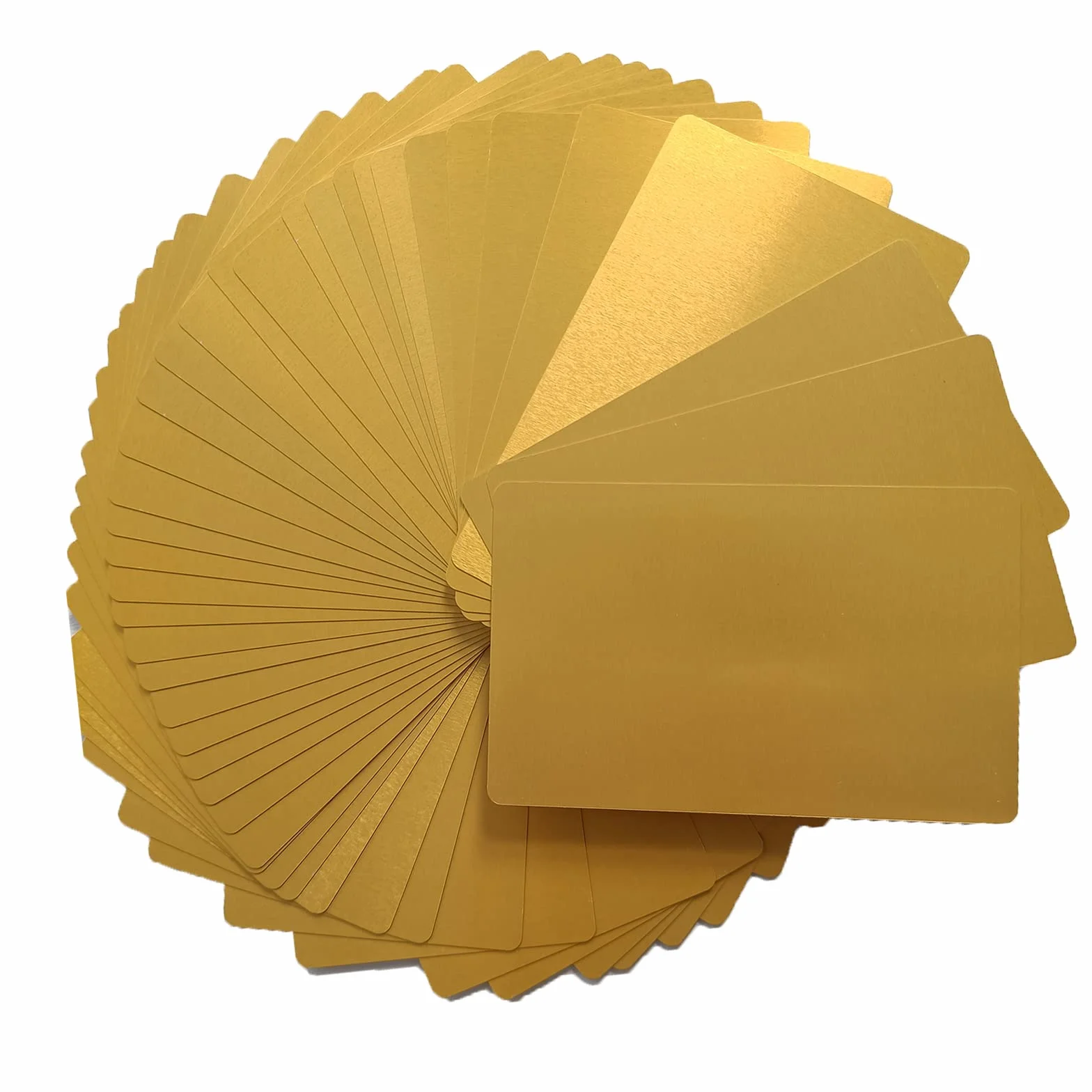 50 sztuk złotych metalowych wizytówek, puste aluminiowe wizytówki, grawerowane wizytówki, półfabrykaty o grubości 0,21 mm, do biura i kart podarunkowych DIY