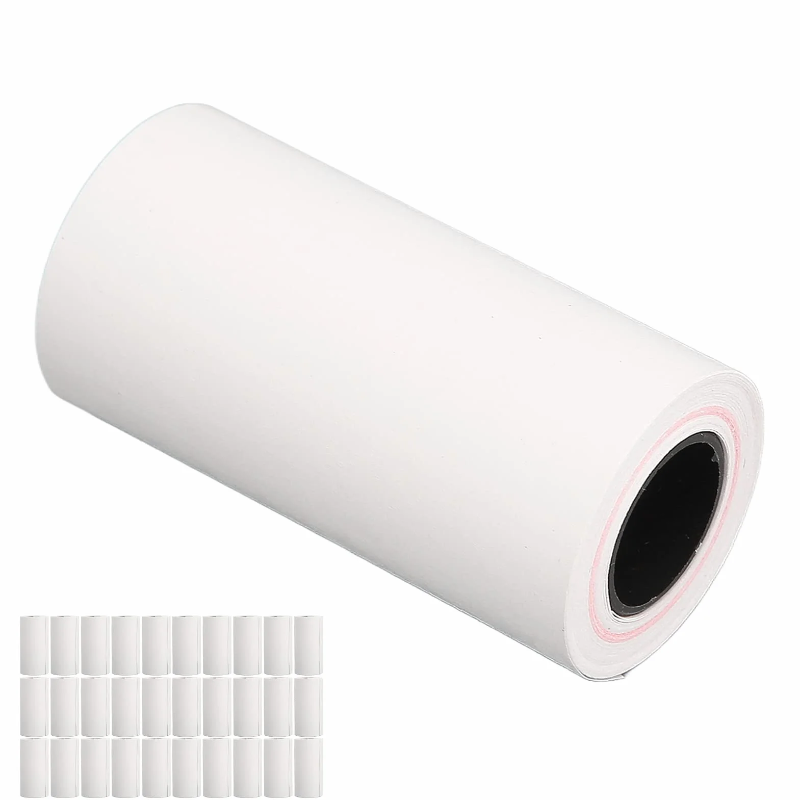 30 Rolek Papieru Pokwitowań, 57x30mm Papier Termiczny POS Rolki Papieru do Kas Fiskalnych, Długość 5m, Jednolita Powłoka Wyczyść Drukowanie Etykieta na Pokwitowanie do Mini Drukarki