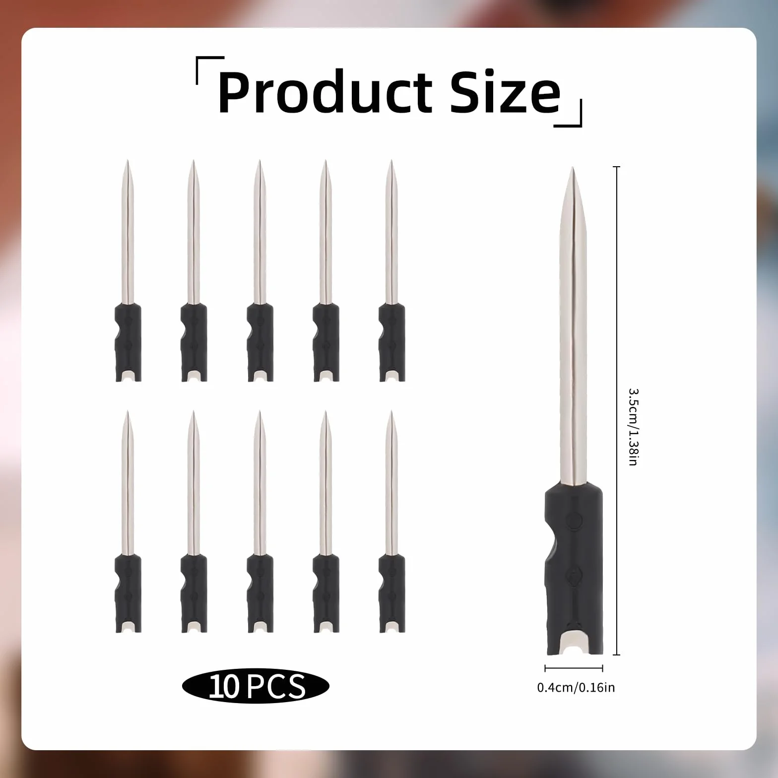 10 szt. 3,5 cm standardowe igły do pistoletu do etykietowania, igły zastępcze do pistoletu do etykietowania odzieży, igły do etykietowania ubrań, mikro ścieg (bez pistoletu do etykietowania)