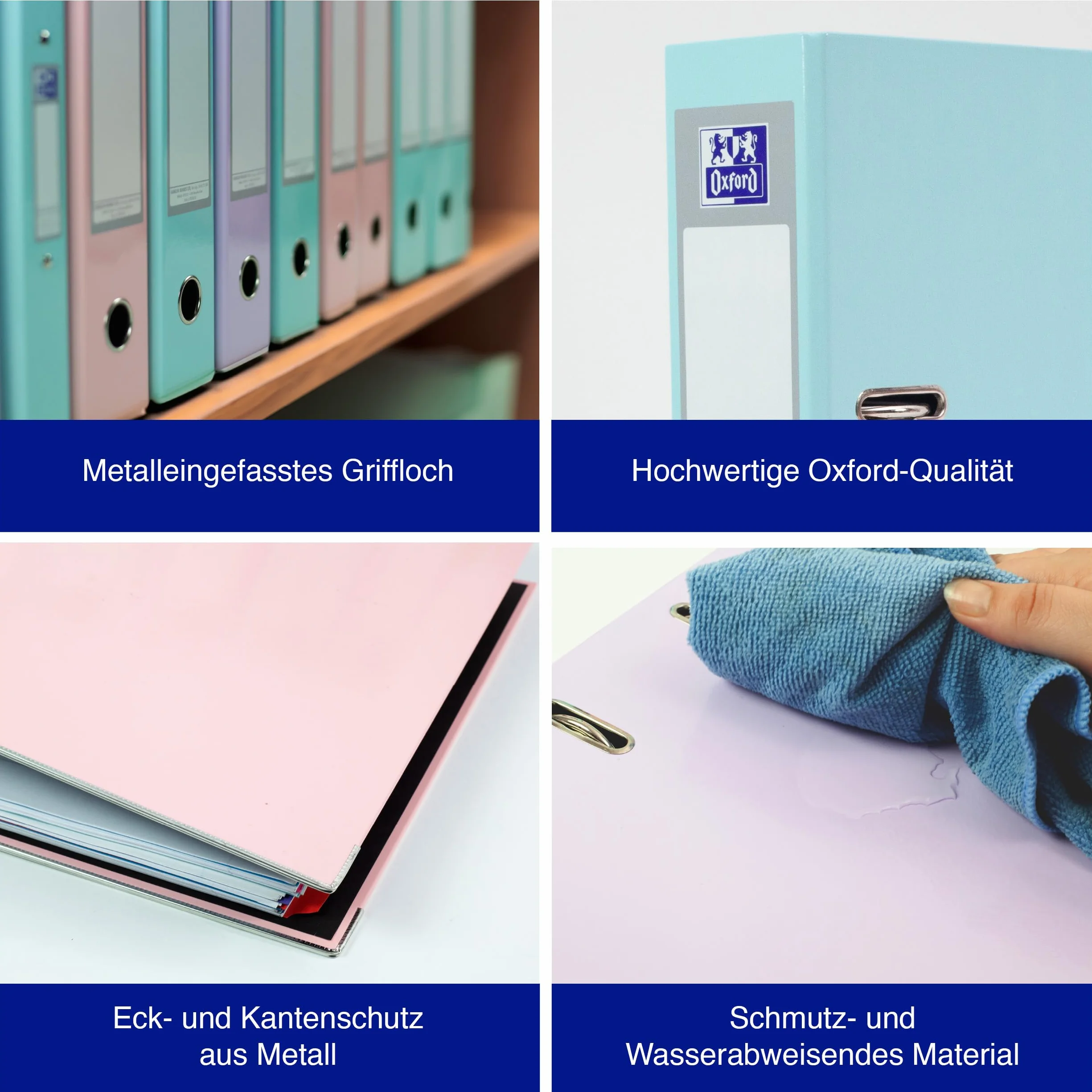 Oxford 400144547 Segregator, Wielokolorowy, 3 Sztuki